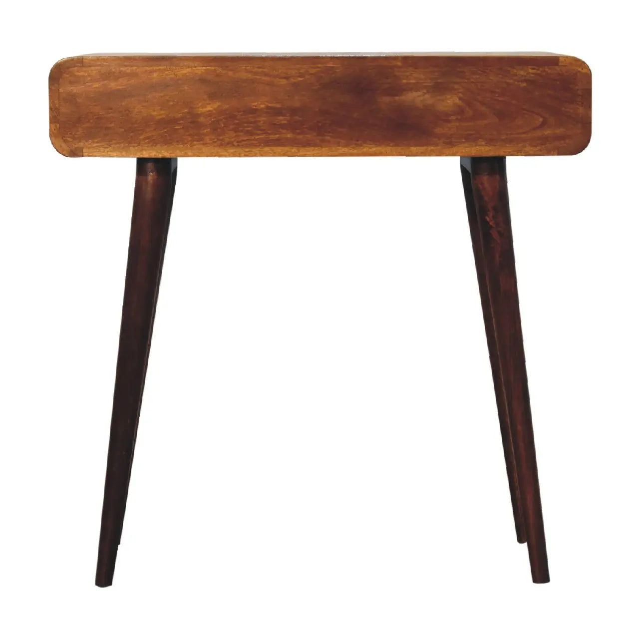 Chestnut Curved Hallway Table - Living with Luxury
