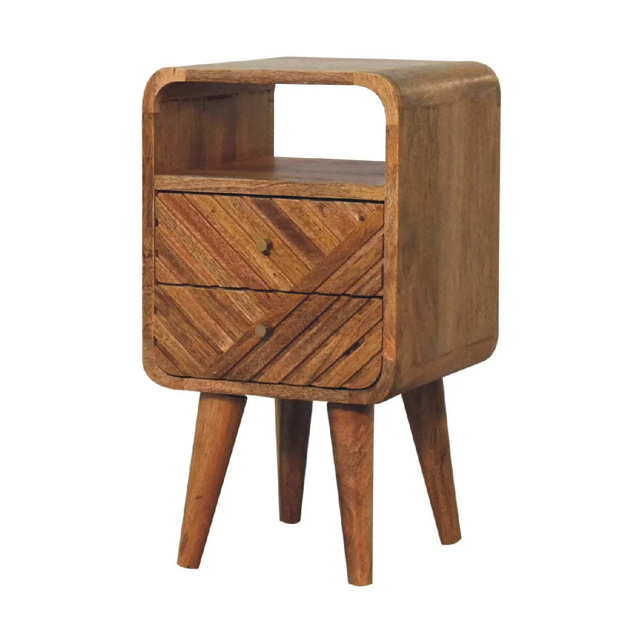 Mini Lille Curved Bedside - Living with Luxury