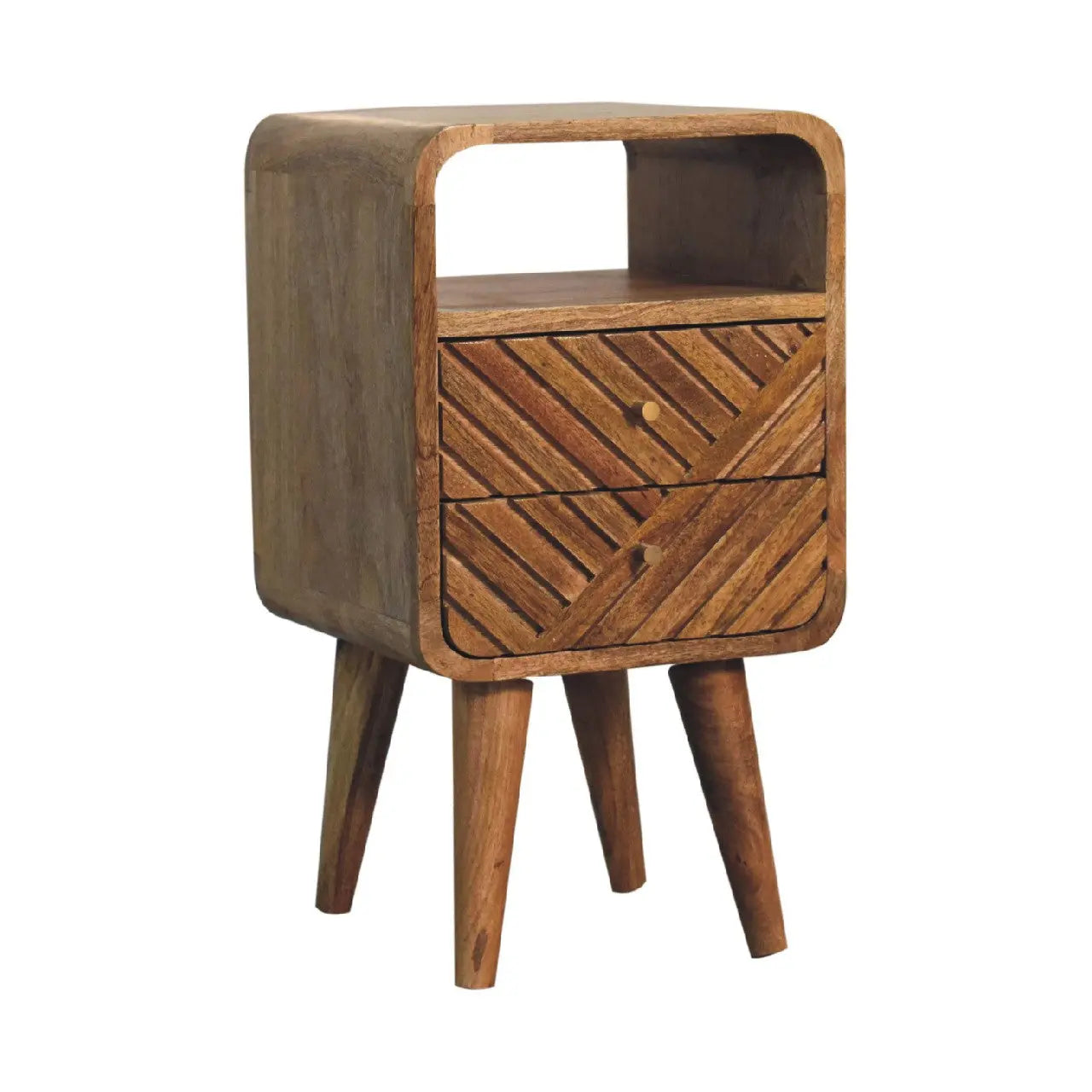 Mini Lille Curved Bedside - Living with Luxury