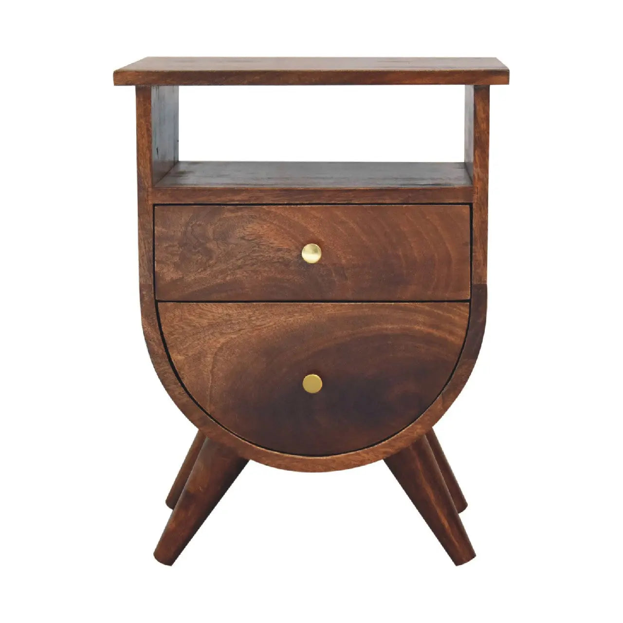 Split Chestnut Bedside - Living with Luxury