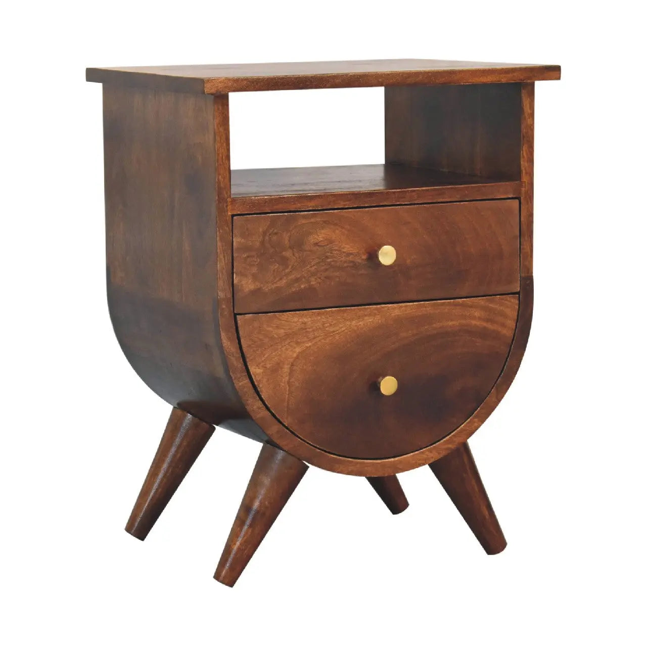 Split Chestnut Bedside - Living with Luxury
