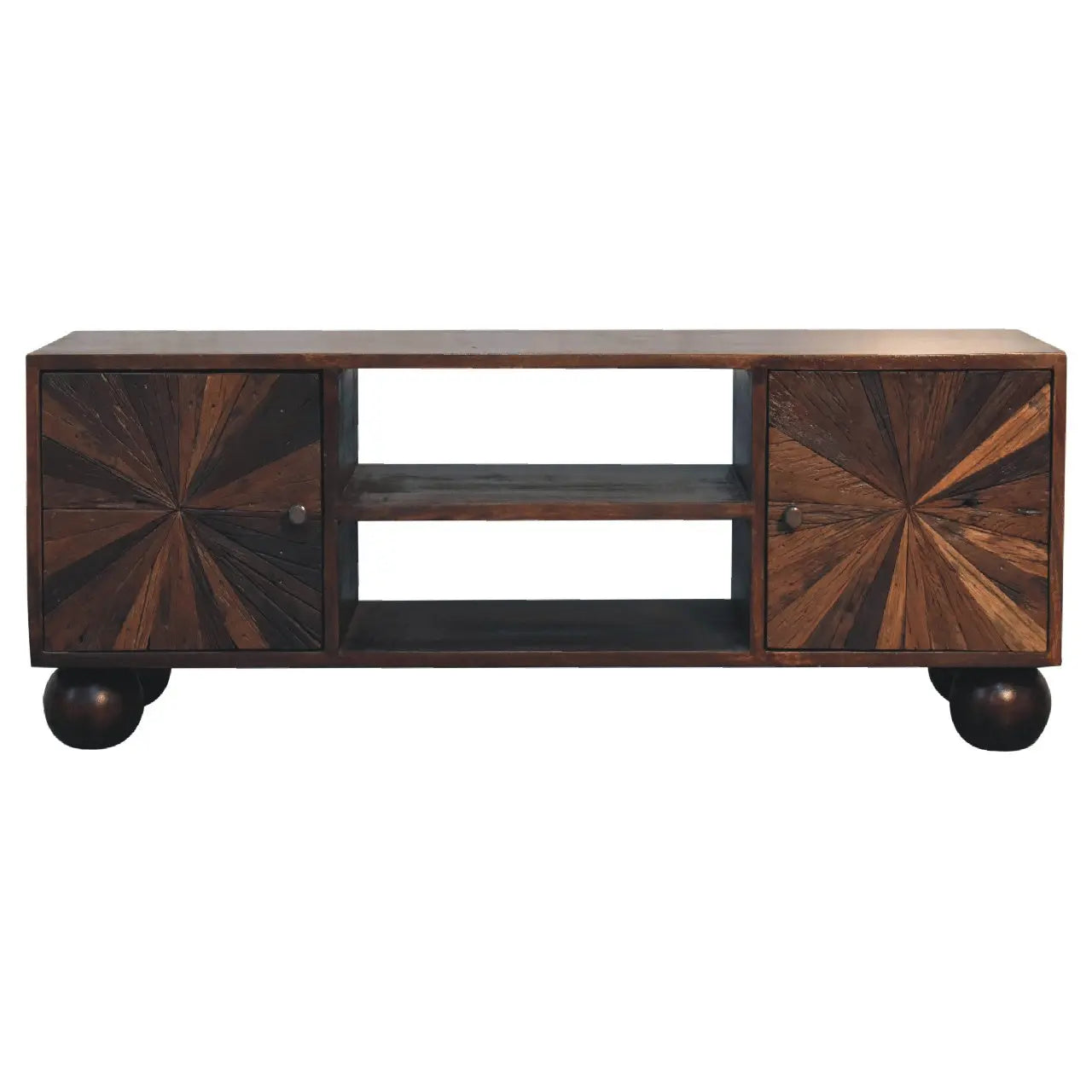 Sunrise Ball Walnut TV Unit - Living with Luxury