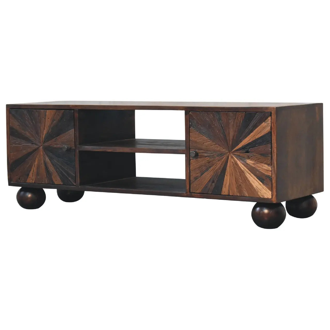 Sunrise Ball Walnut TV Unit - Living with Luxury