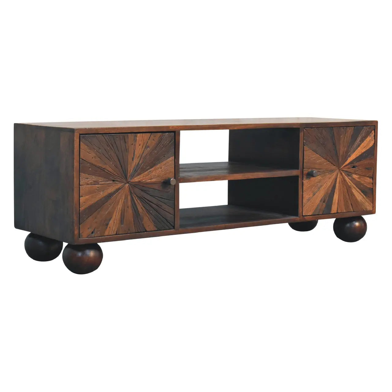 Sunrise Ball Walnut TV Unit - Living with Luxury