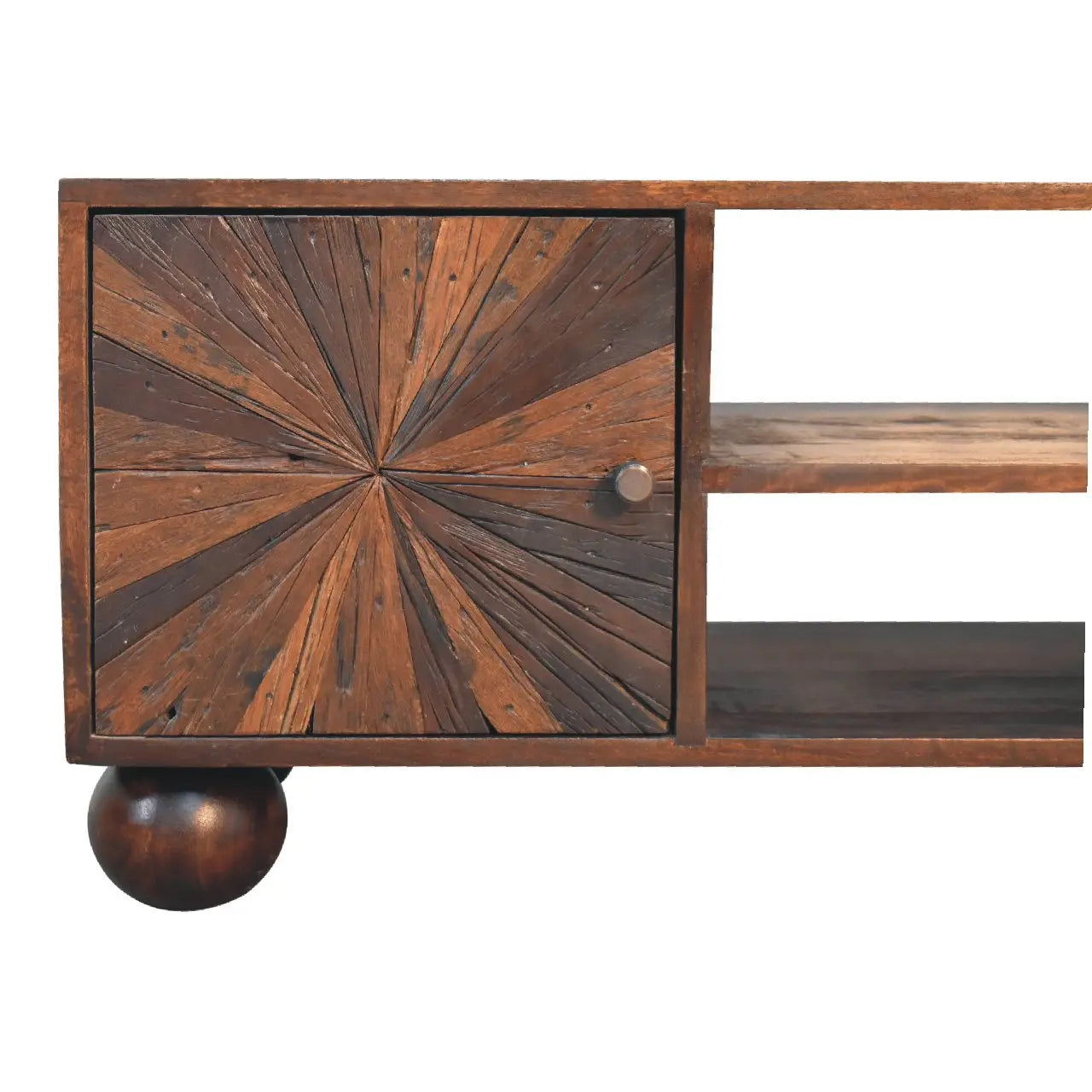 Sunrise Ball Walnut TV Unit - Living with Luxury