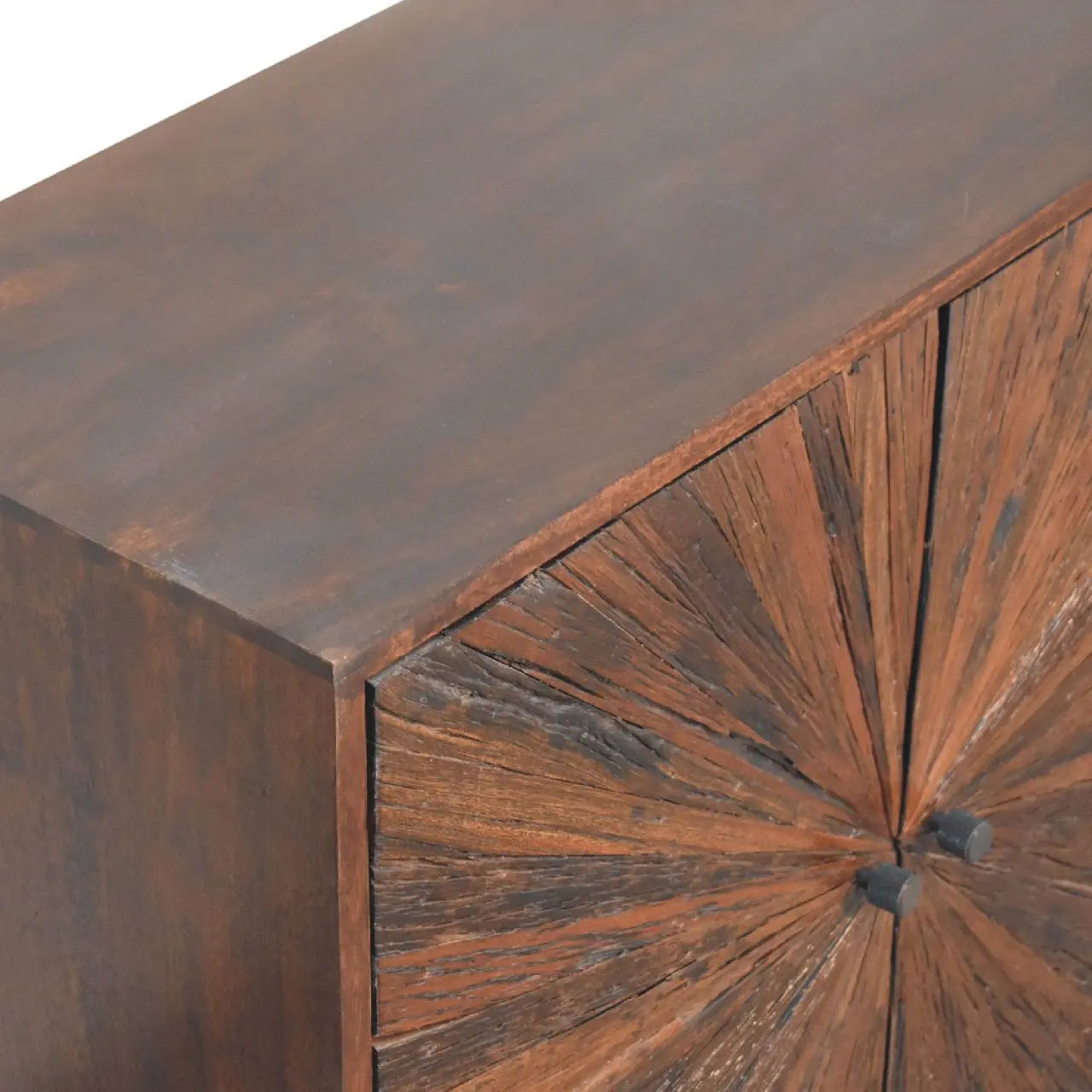 Sunrise Ball Walnut Cabinet - Living with Luxury