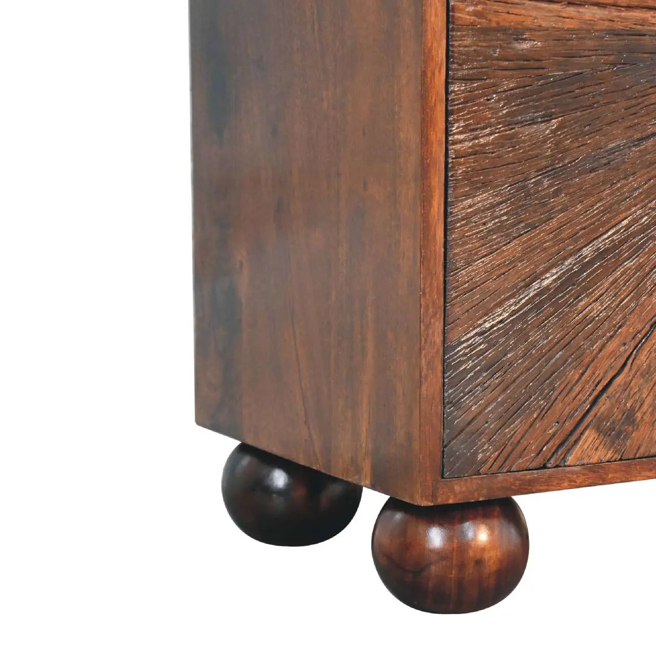 Sunrise Ball Walnut Cabinet - Living with Luxury