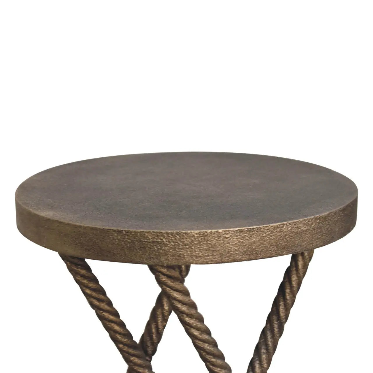 Metallic Rope Side Table - Living with Luxury