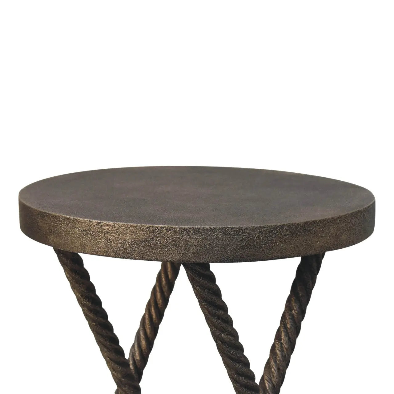 Metallic Rope Side Table - Living with Luxury