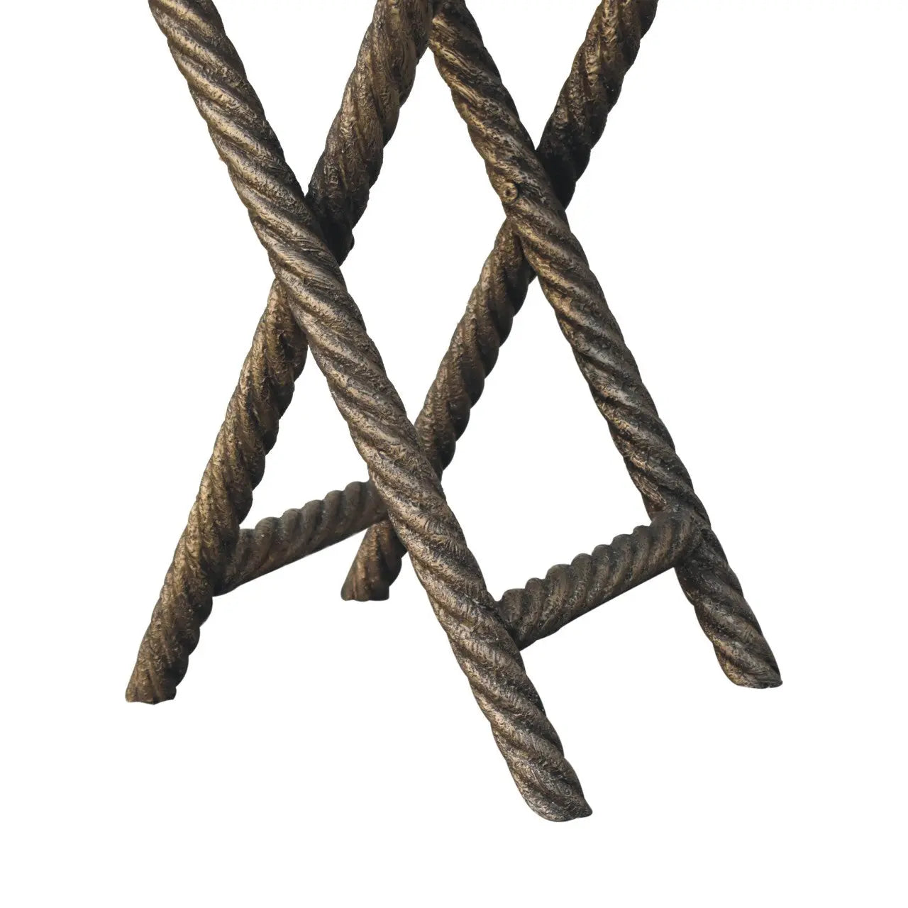 Metallic Rope Side Table - Living with Luxury
