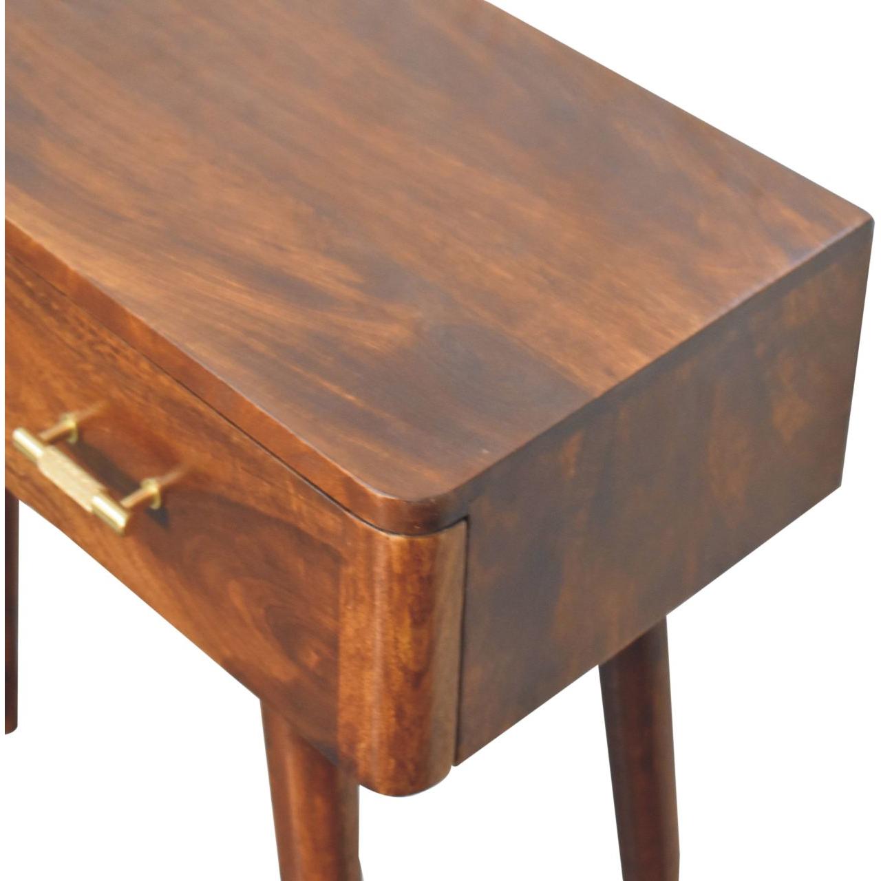 Chestnut T-Bar Console Table