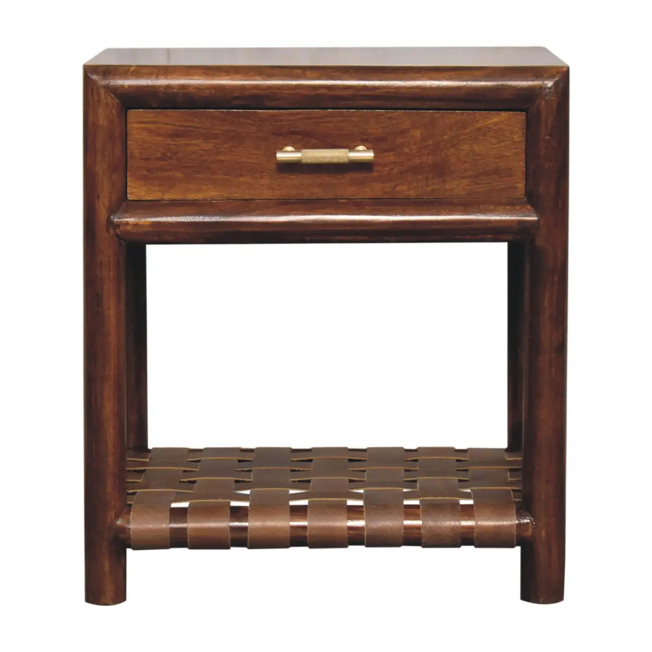 Chestnut T-Bar Bedside - Living with Luxury