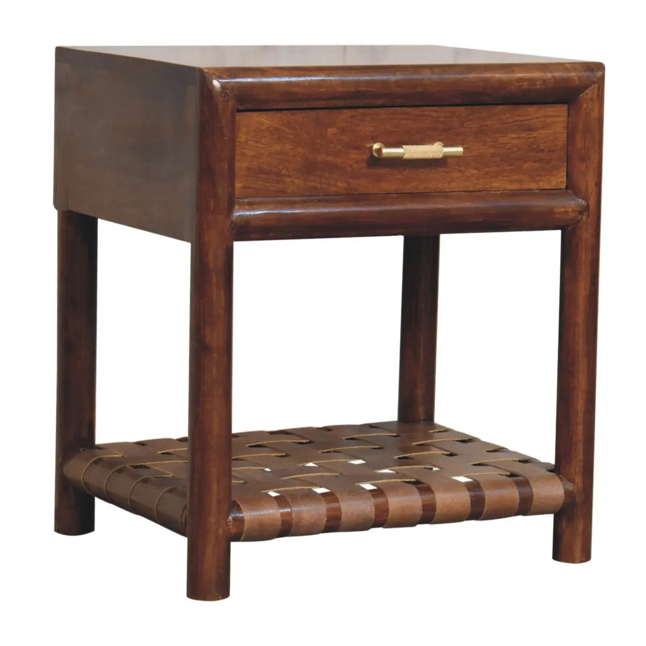 Chestnut T-Bar Bedside - Living with Luxury