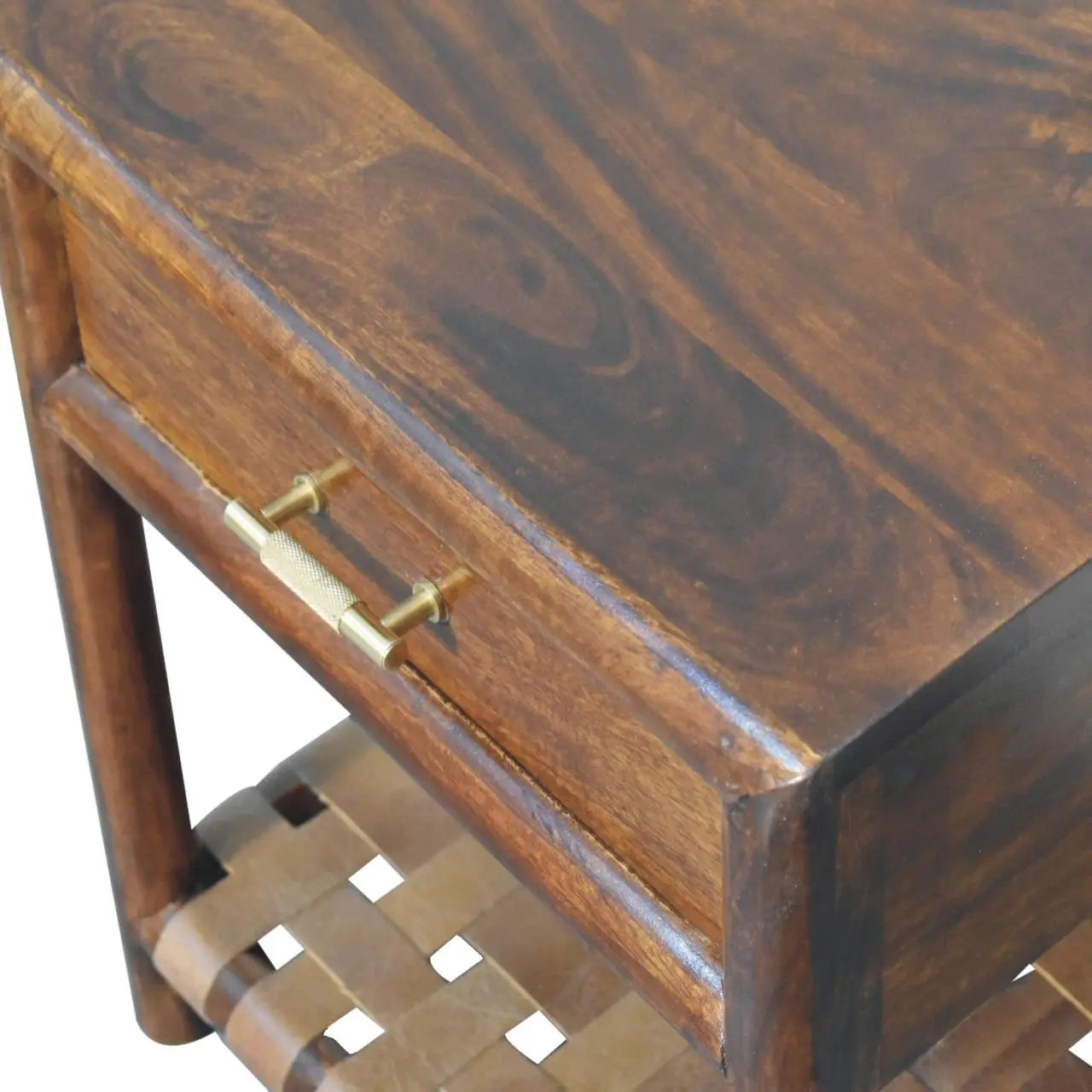 Chestnut T-Bar Bedside - Living with Luxury