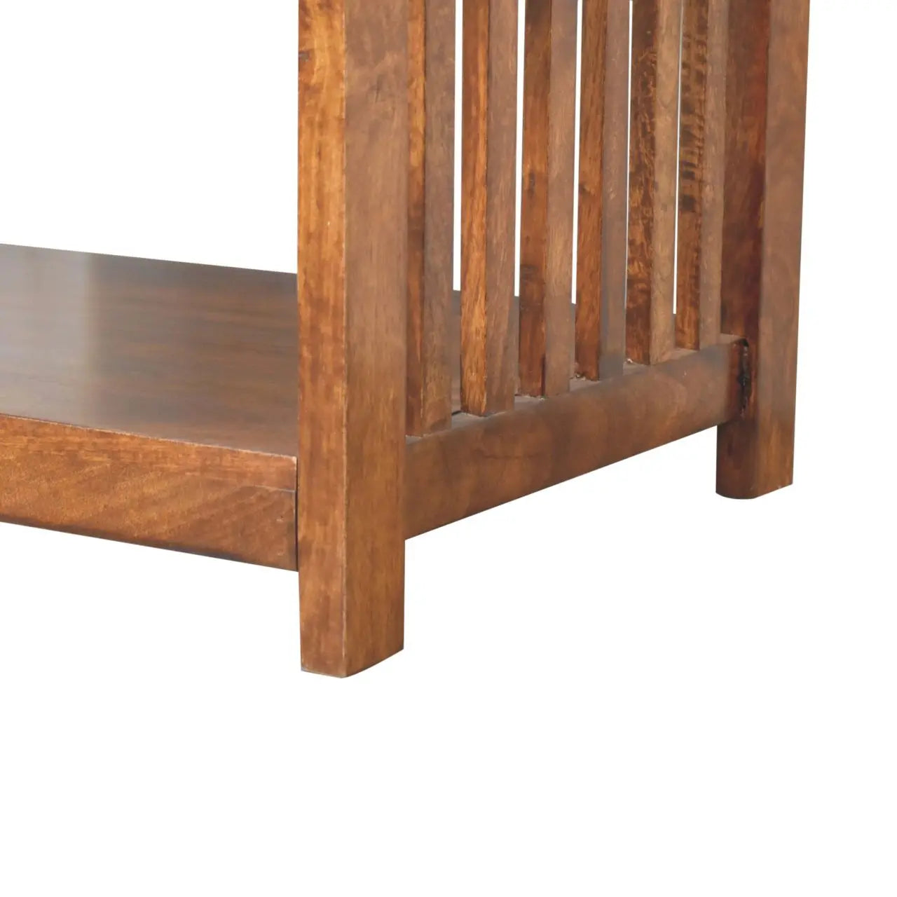 Slatted Chestnut Coffee Table - Living with Luxury