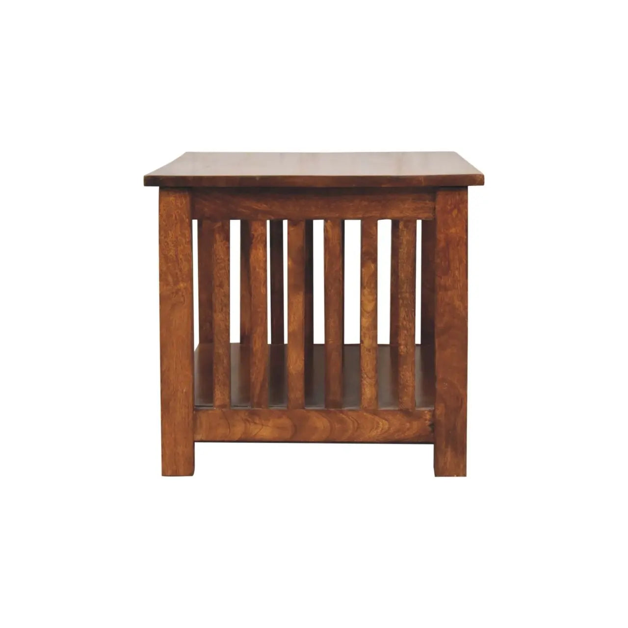 Slatted Chestnut Coffee Table - Living with Luxury