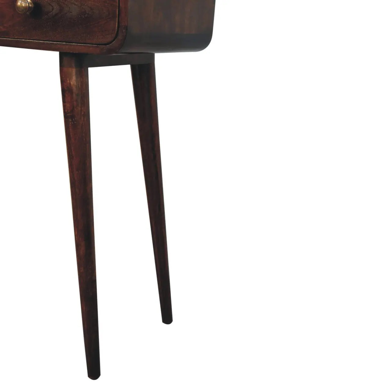 California Walnut Curved Console Table - Living with Luxury