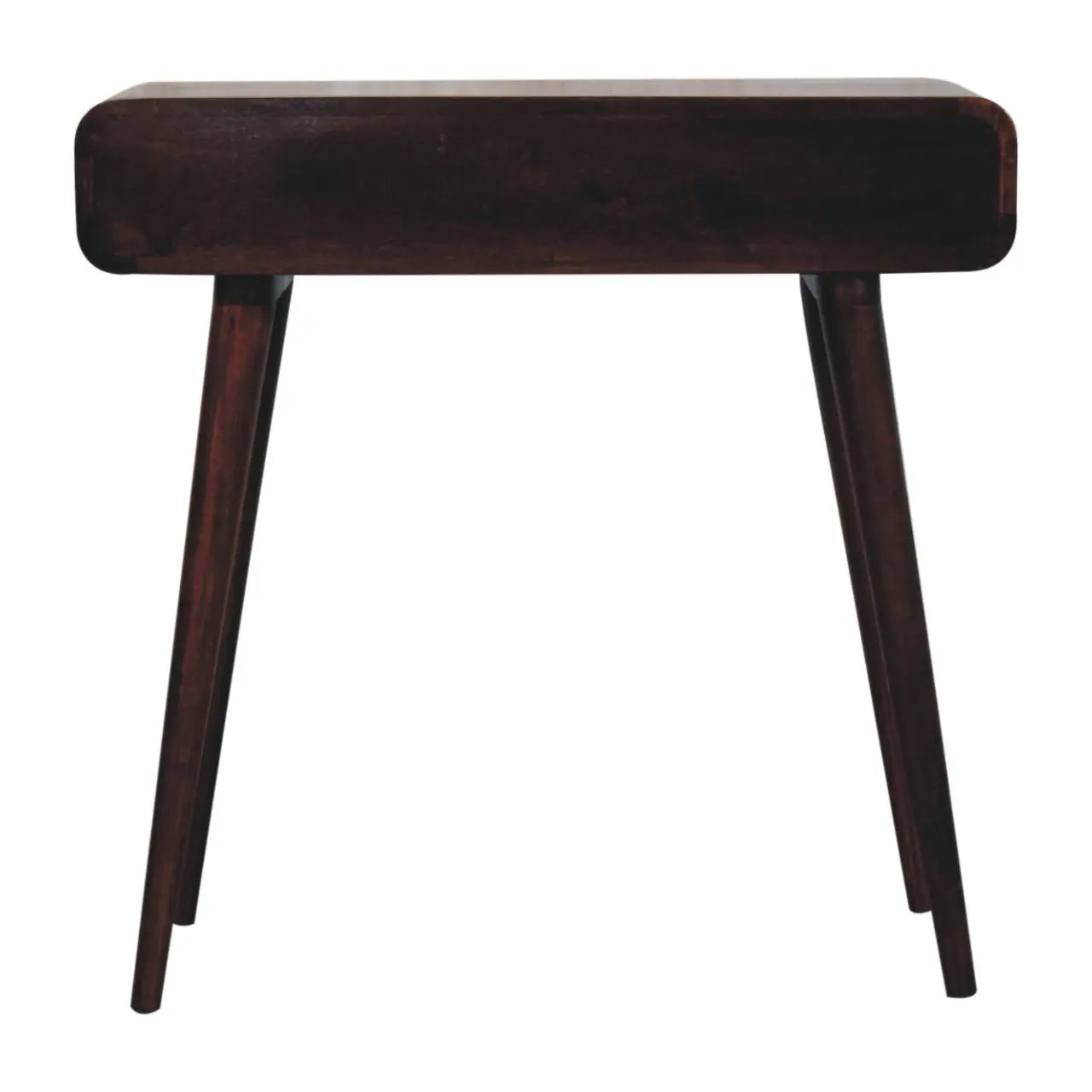 California Walnut Curved Console Table - Living with Luxury