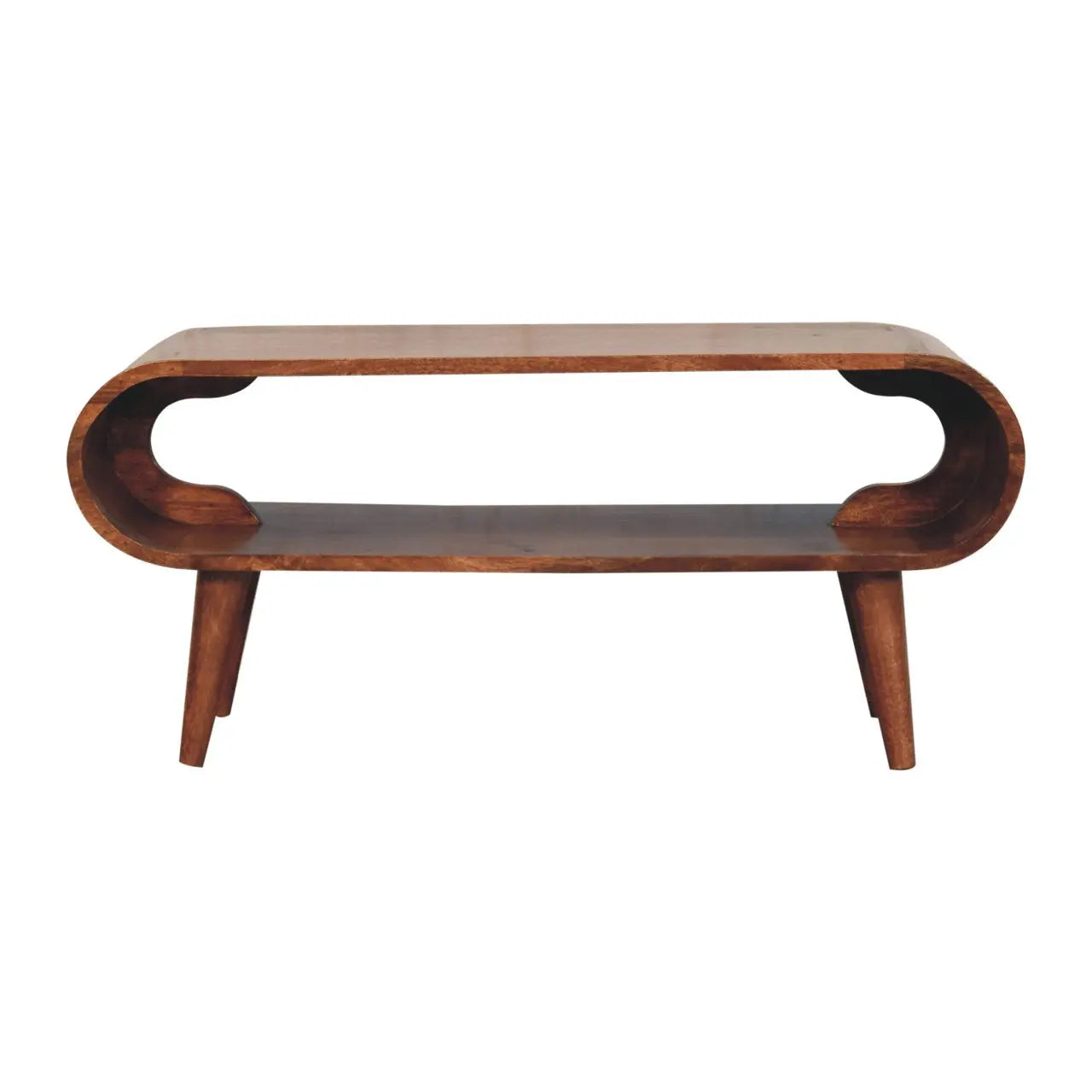 Amaya Nordic Style Honey Caramel Coffee Table - Living with Luxury