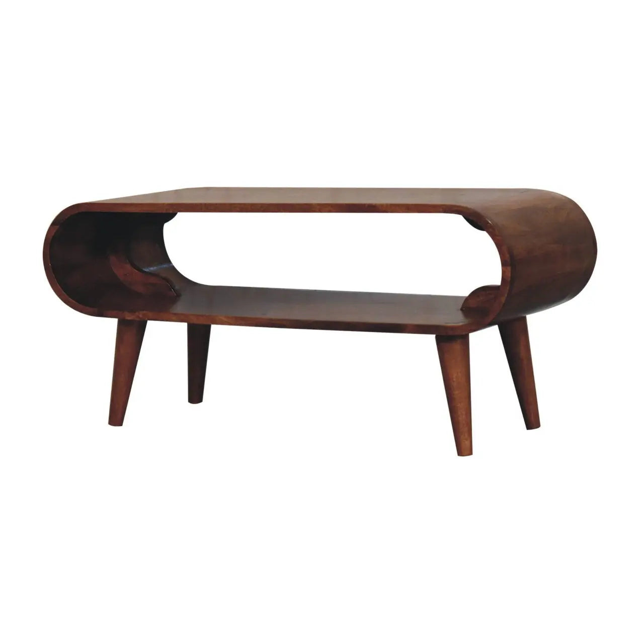 Amaya Nordic Style Honey Caramel Coffee Table - Living with Luxury