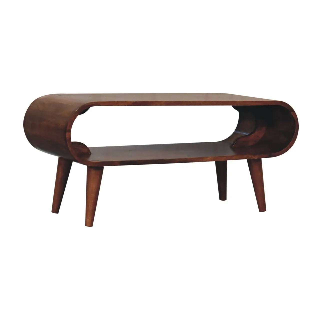 Amaya Nordic Style Honey Caramel Coffee Table - Living with Luxury