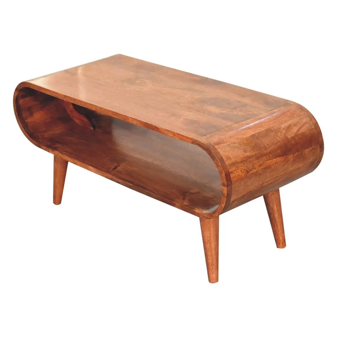 Amaya Nordic Style Honey Caramel Coffee Table - Living with Luxury