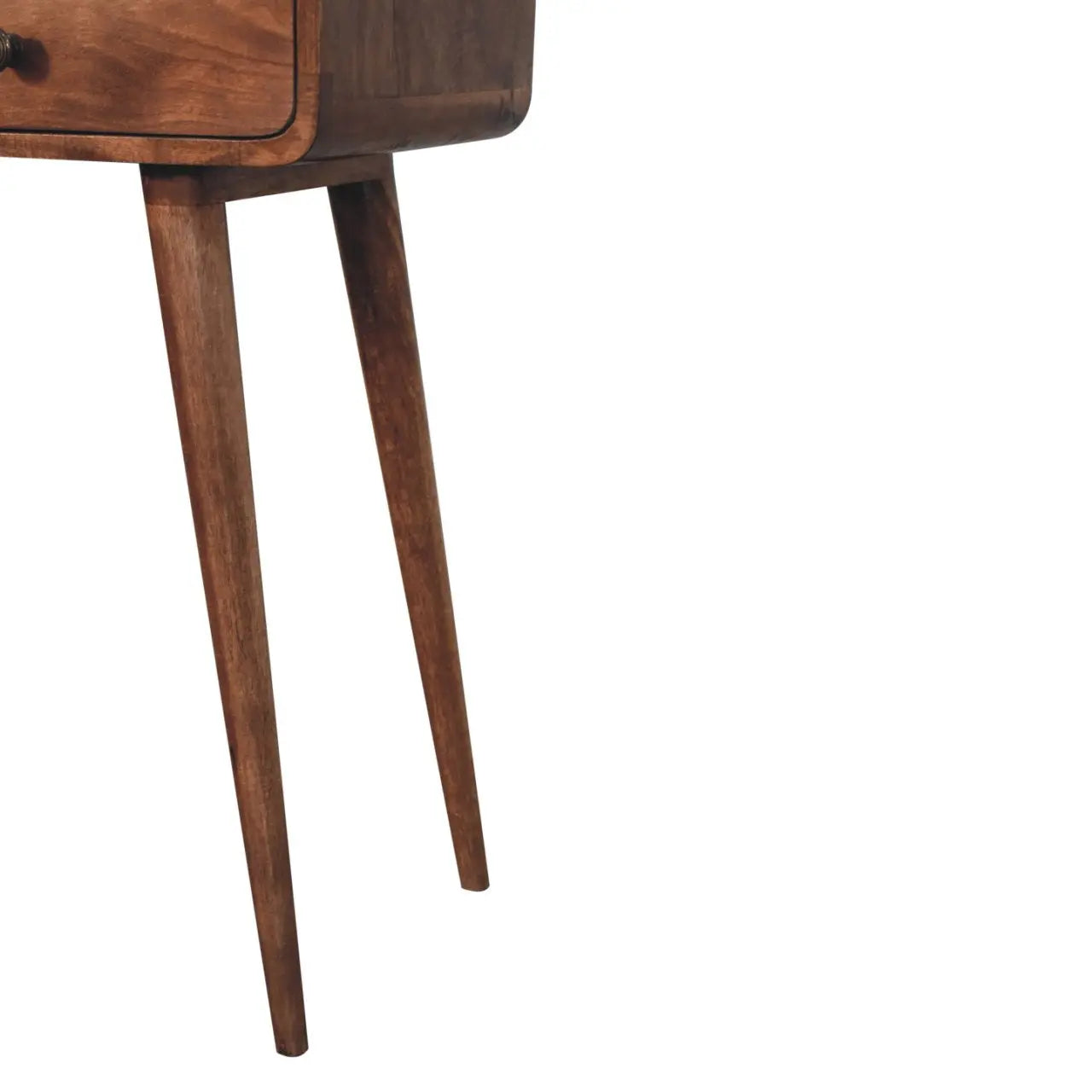 Curved Honey Caramel Console Table - Living with Luxury