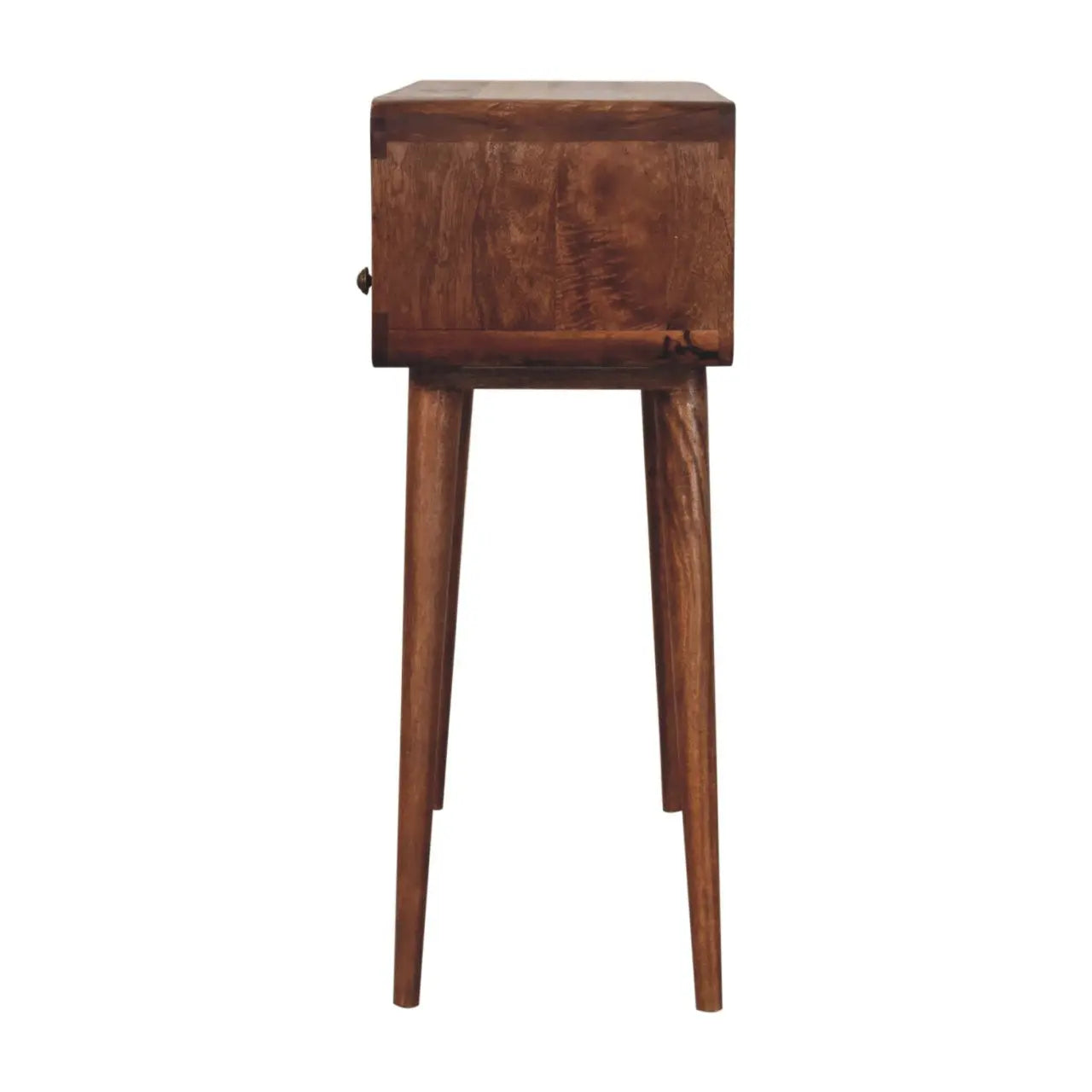 Curved Honey Caramel Console Table - Living with Luxury