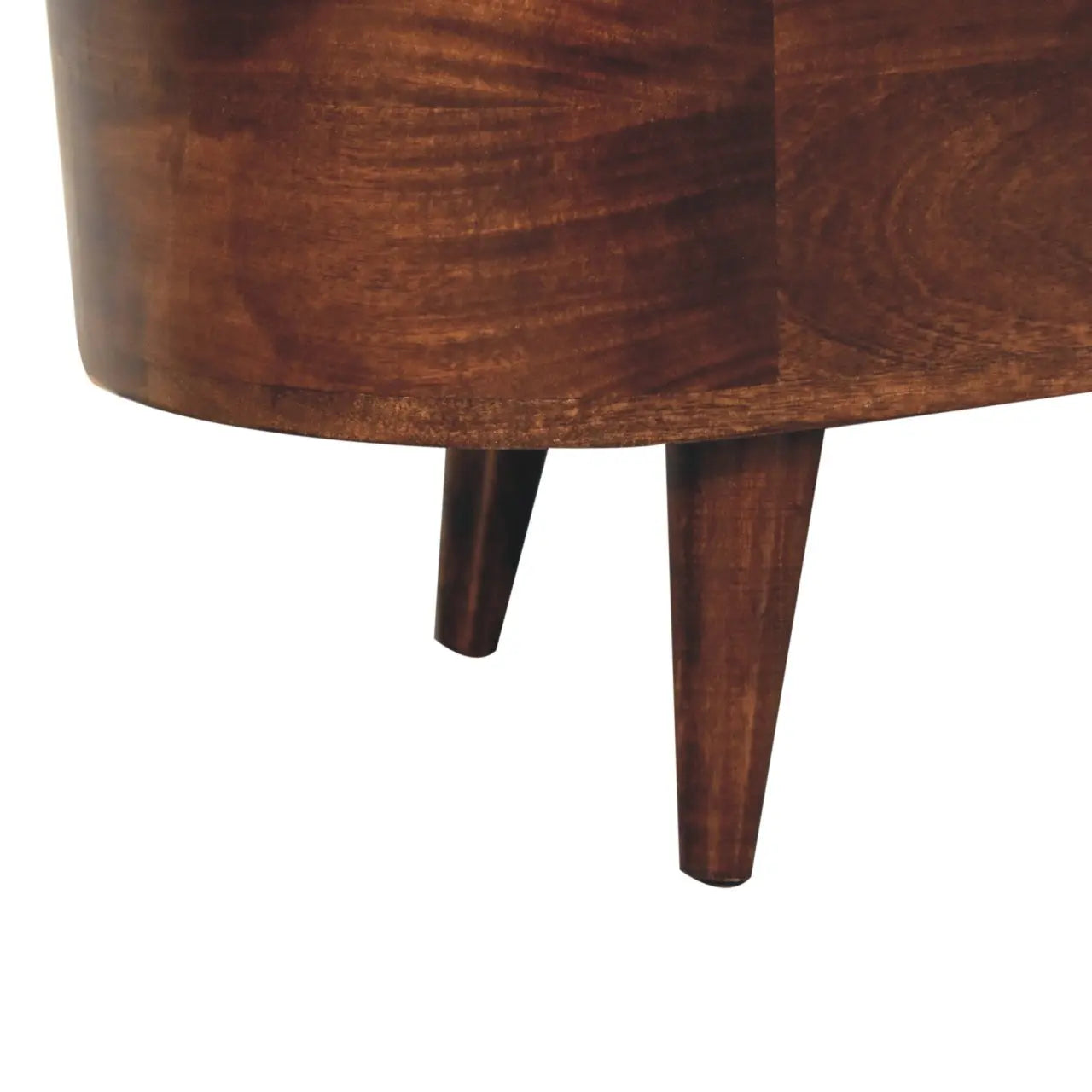 Curved California Walnut Blanket Box - Living with Luxury