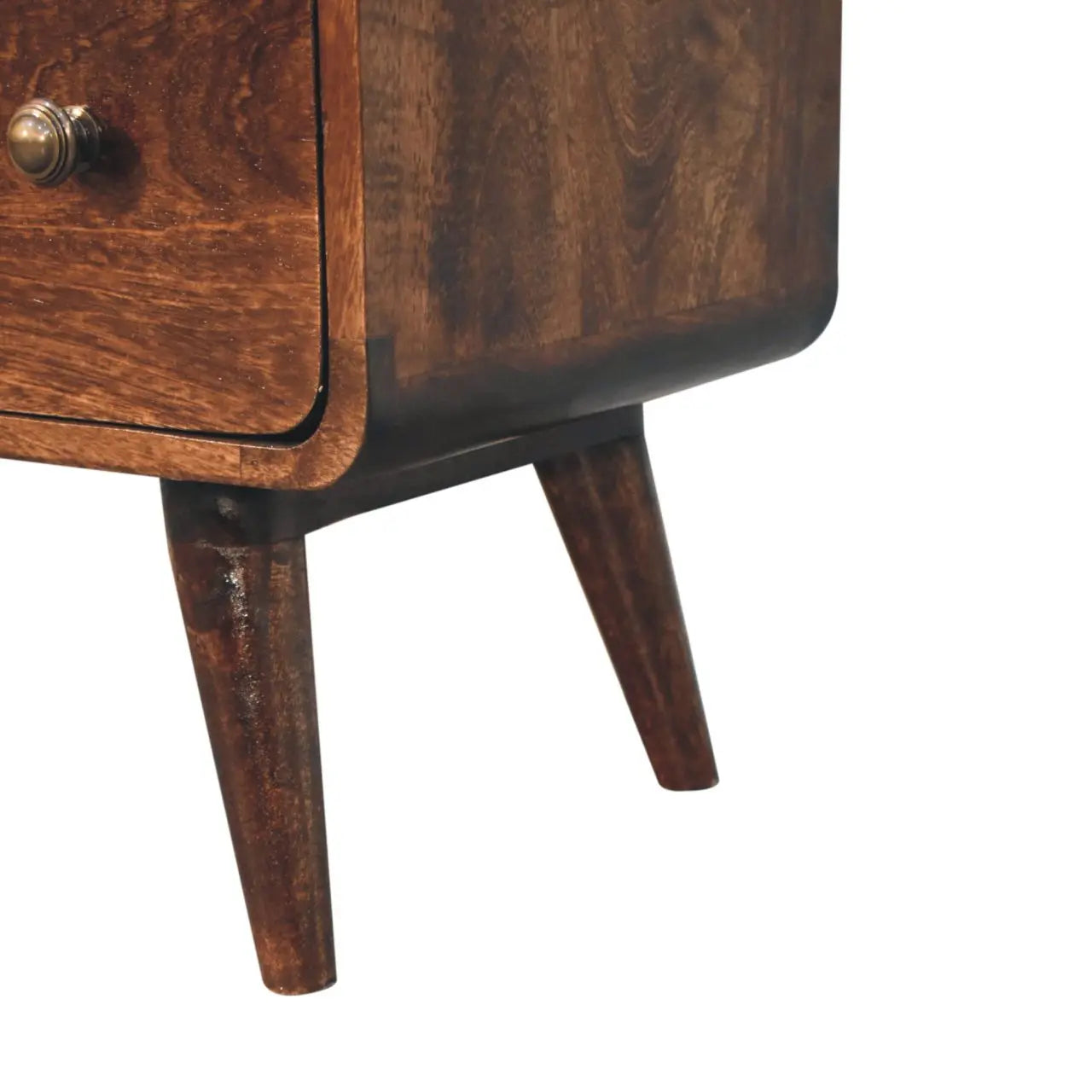 Curved California Walnut Chest - Living with Luxury