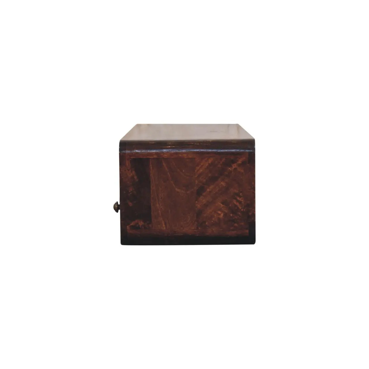 Floating California Walnut Open Console - Living with Luxury