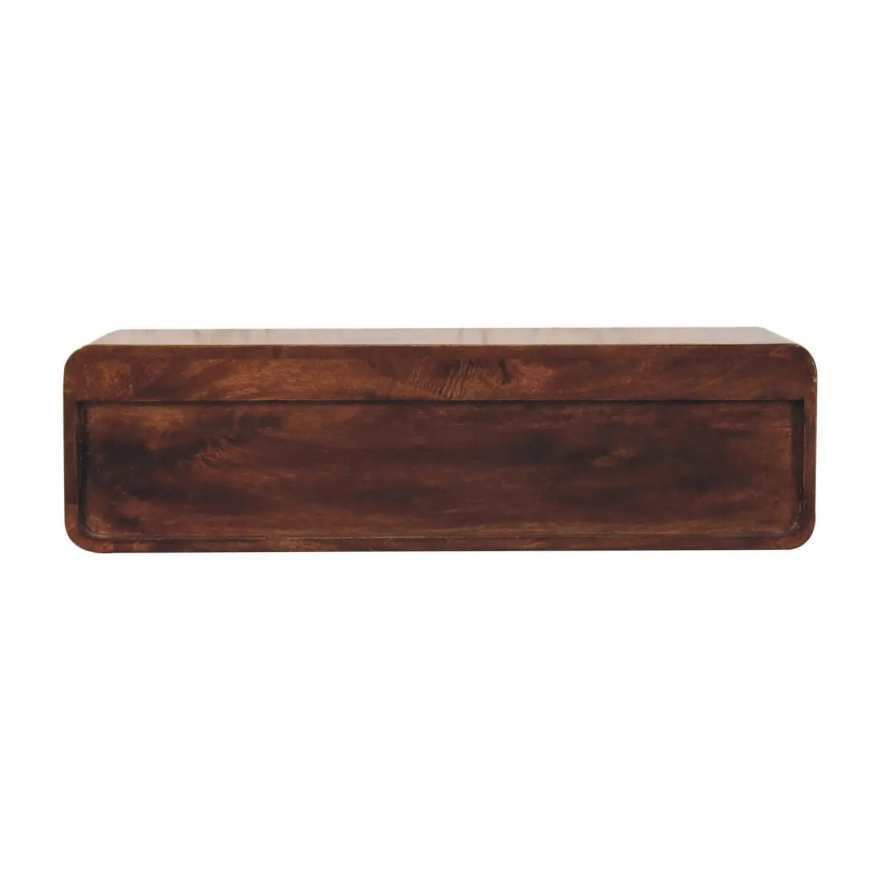 Floating California Walnut Open Console - Living with Luxury
