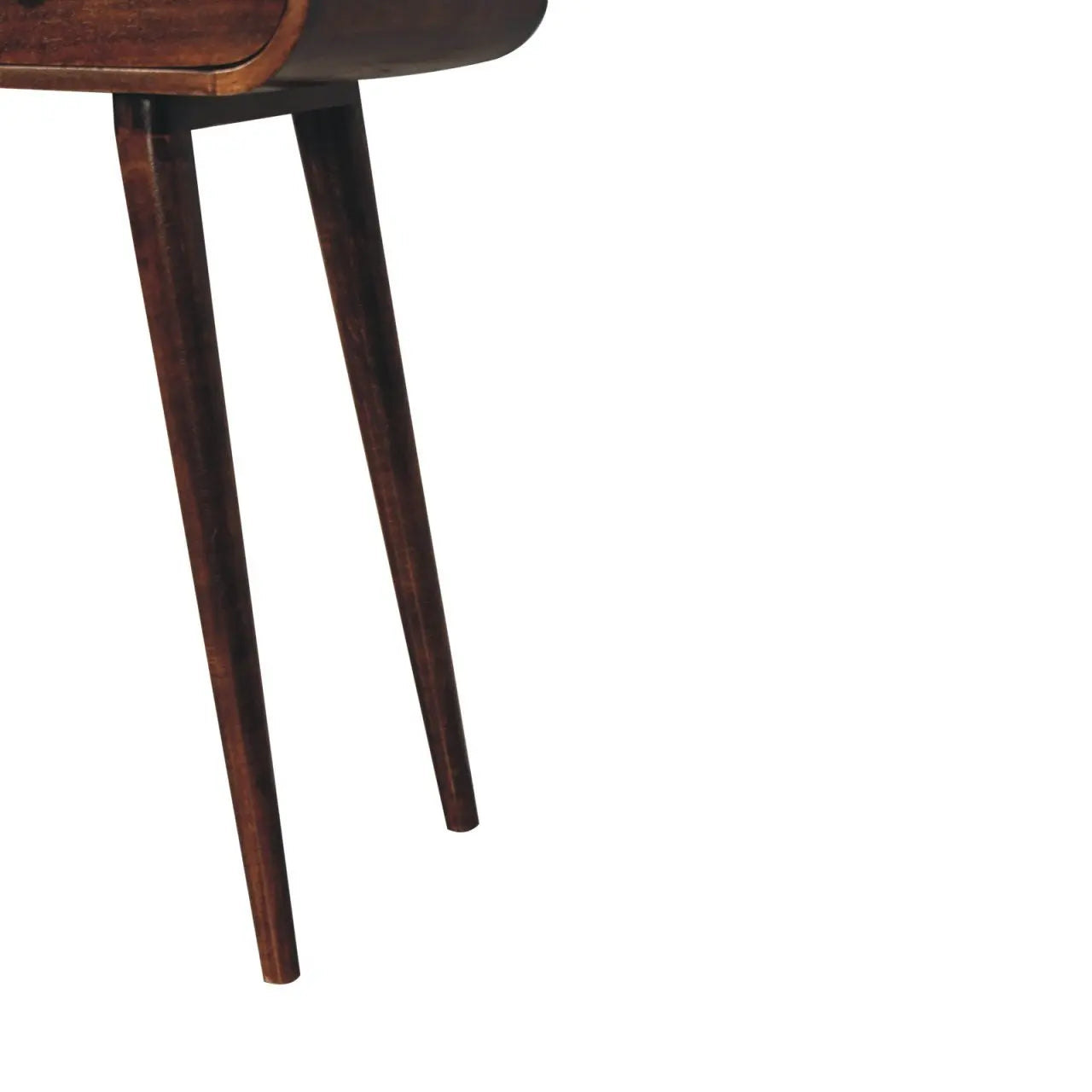 California Walnut Curved Edge Console Table - Living with Luxury