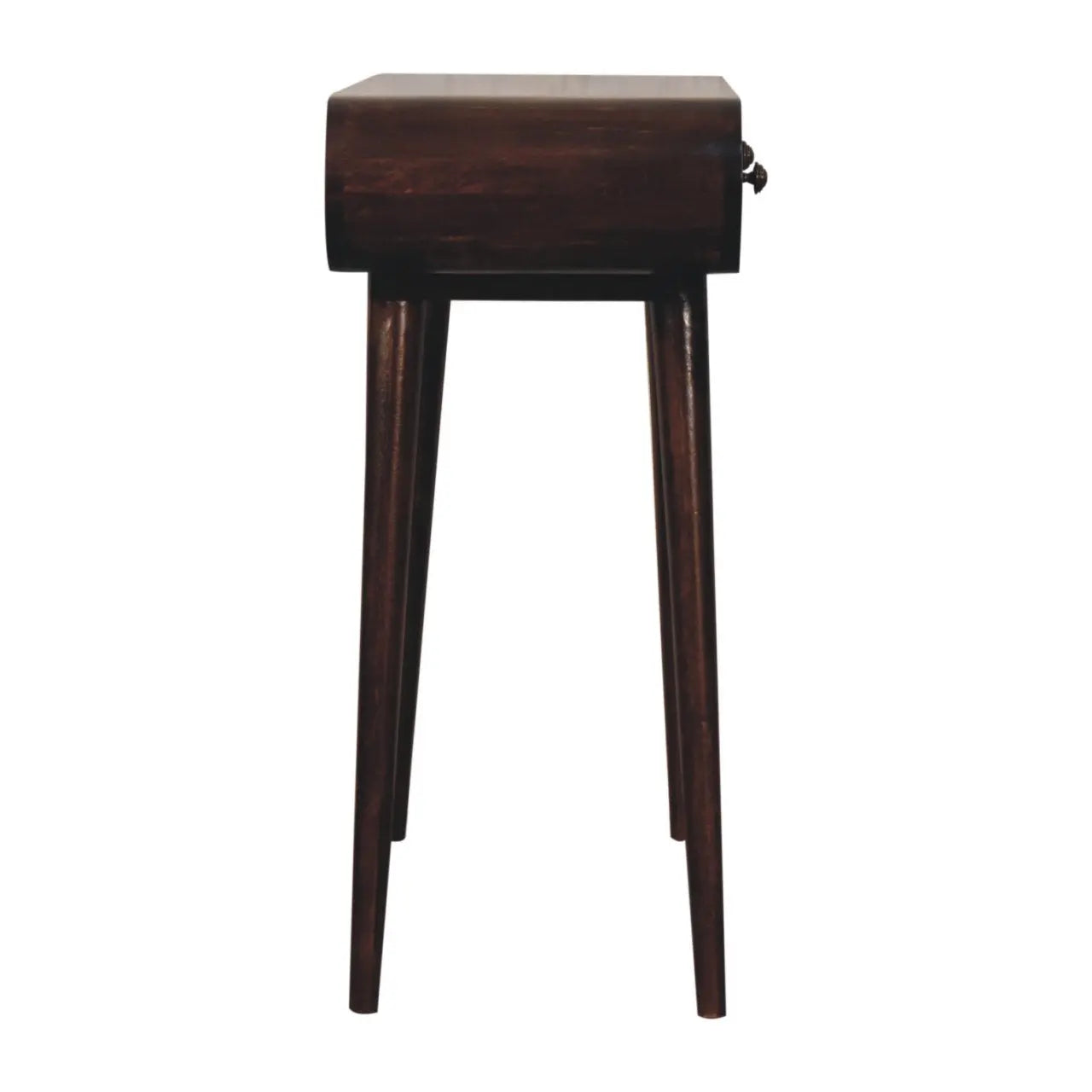 California Walnut Curved Edge Console Table - Living with Luxury