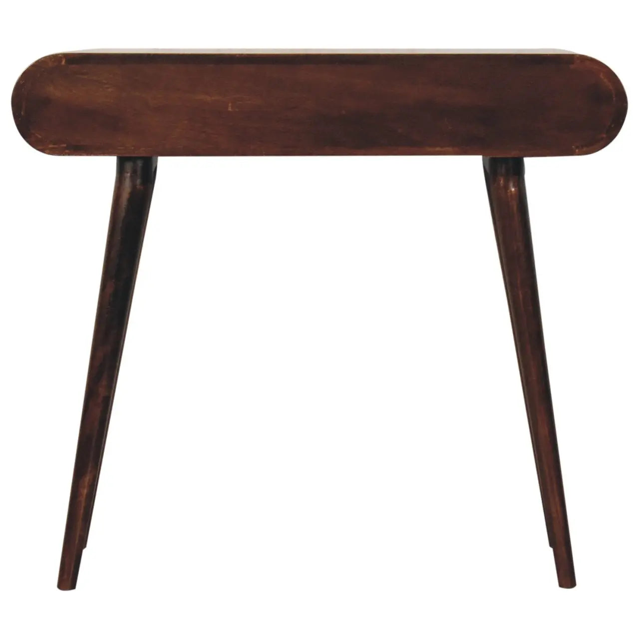 California Walnut Curved Edge Console Table - Living with Luxury