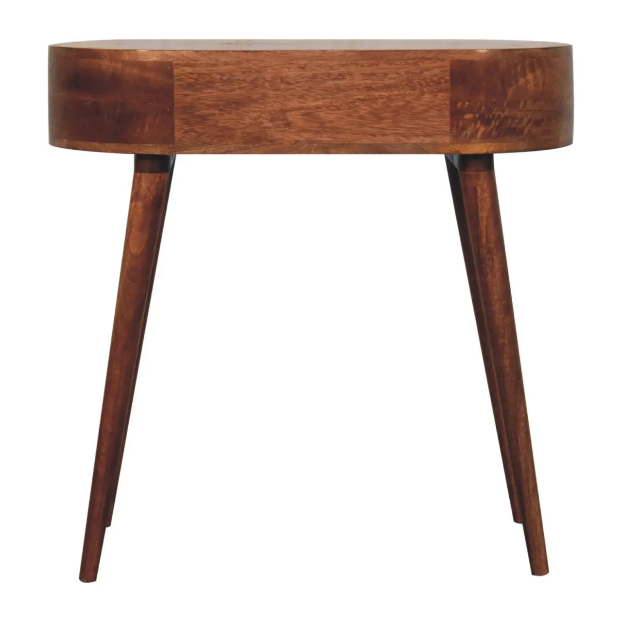 California Walnut Rounded Small Console Table - Living with Luxury