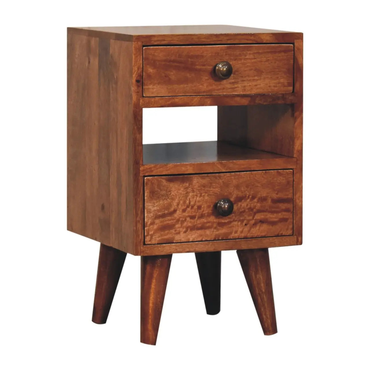 Mini Classic Multi Honey Caramel Bedside - Living with Luxury