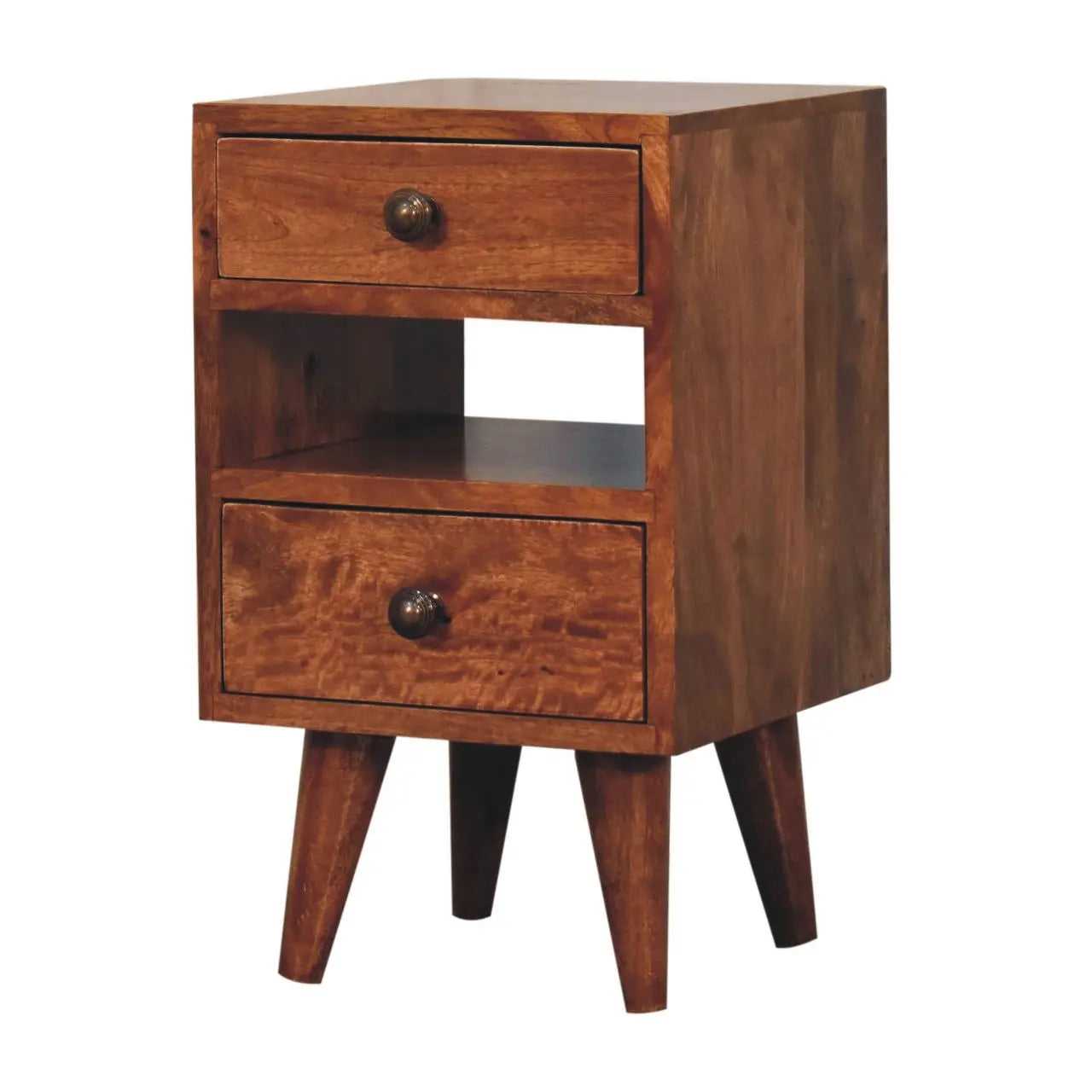 Mini Classic Multi Honey Caramel Bedside - Living with Luxury