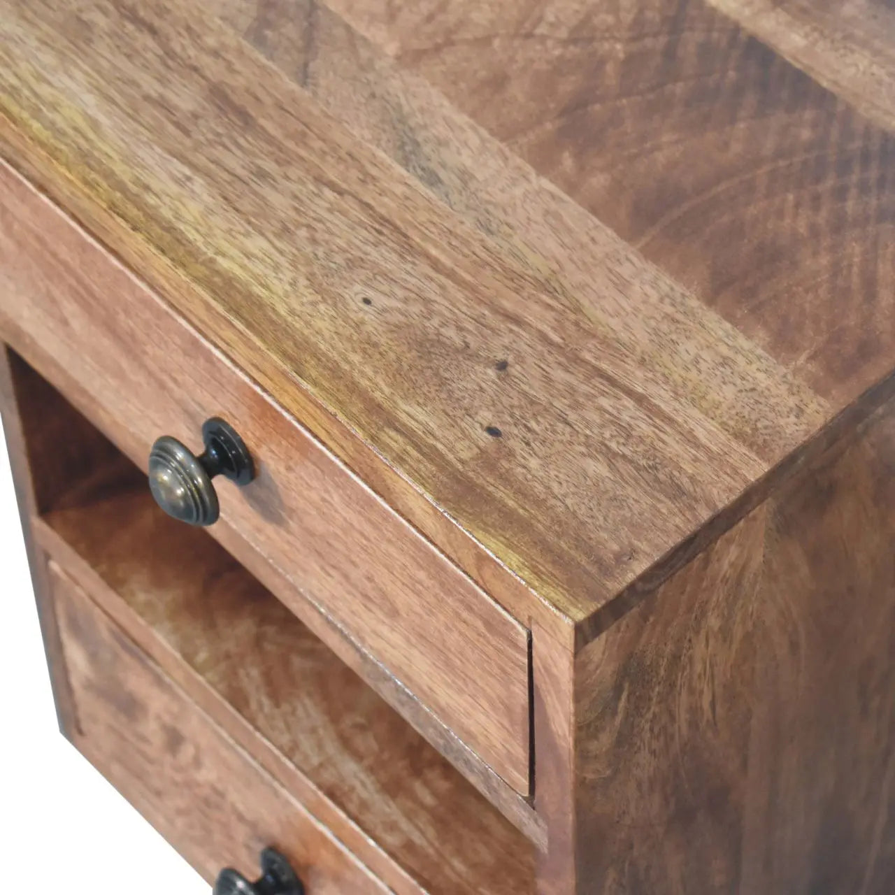 Mini Classic Multi Honey Caramel Bedside - Living with Luxury