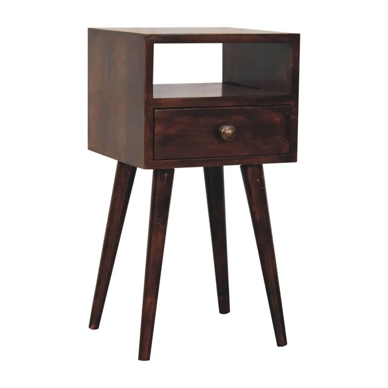 Mini California Walnut Bedside - Living with Luxury