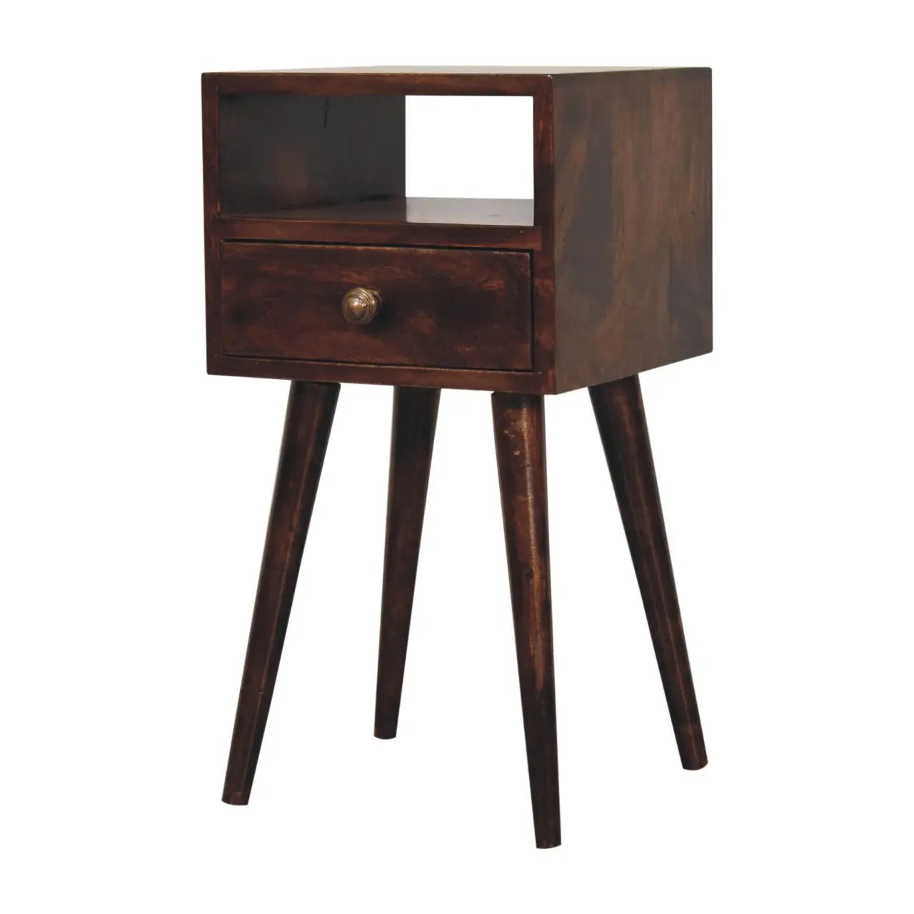 Mini California Walnut Bedside - Living with Luxury