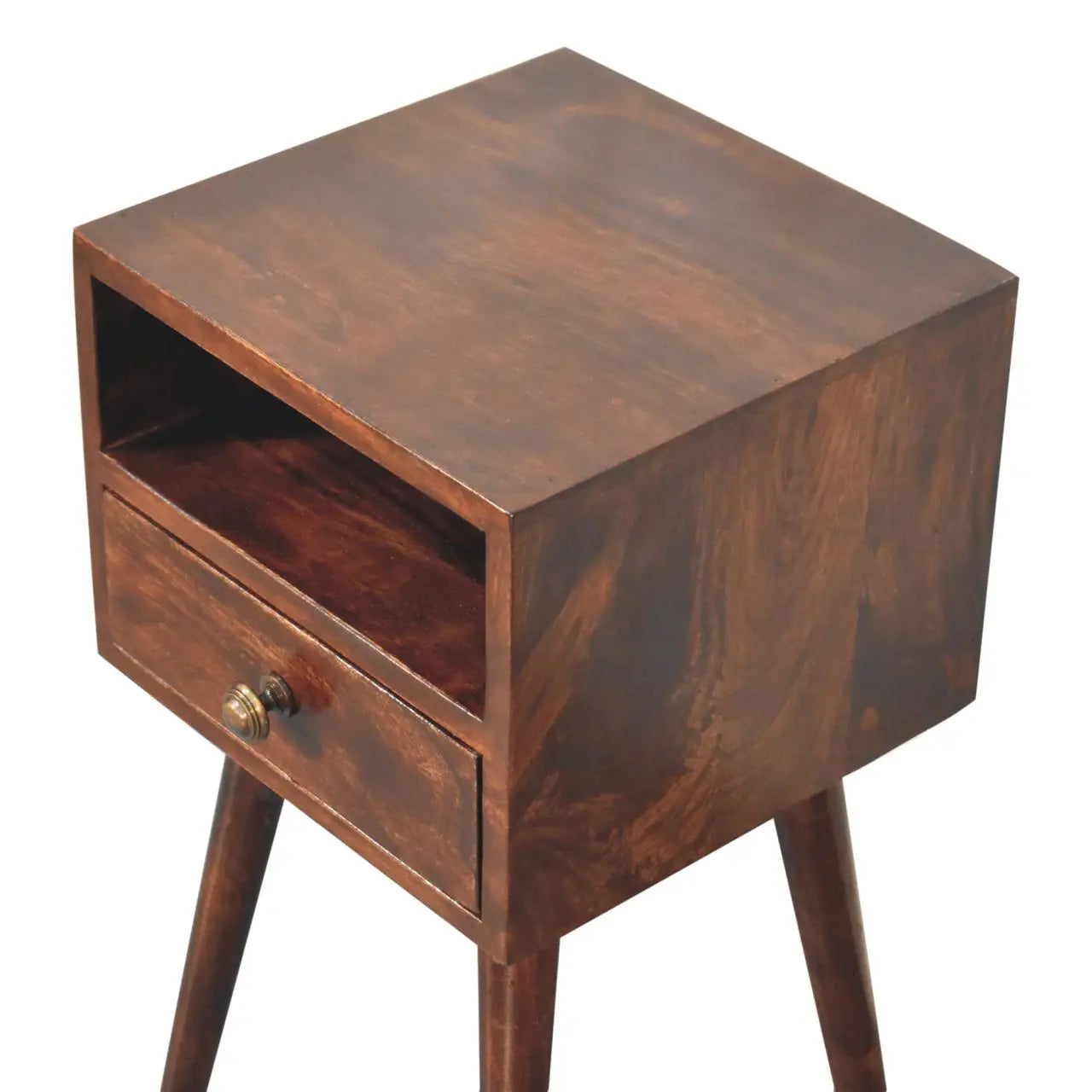 Mini California Walnut Bedside - Living with Luxury