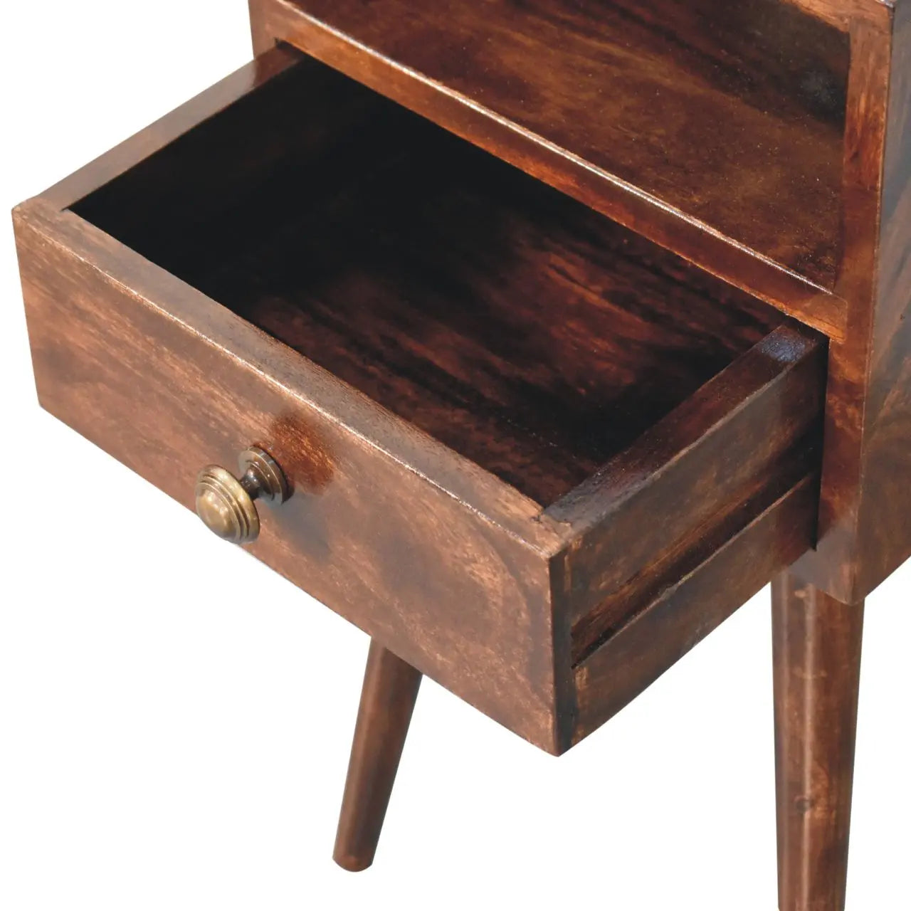Mini California Walnut Bedside - Living with Luxury