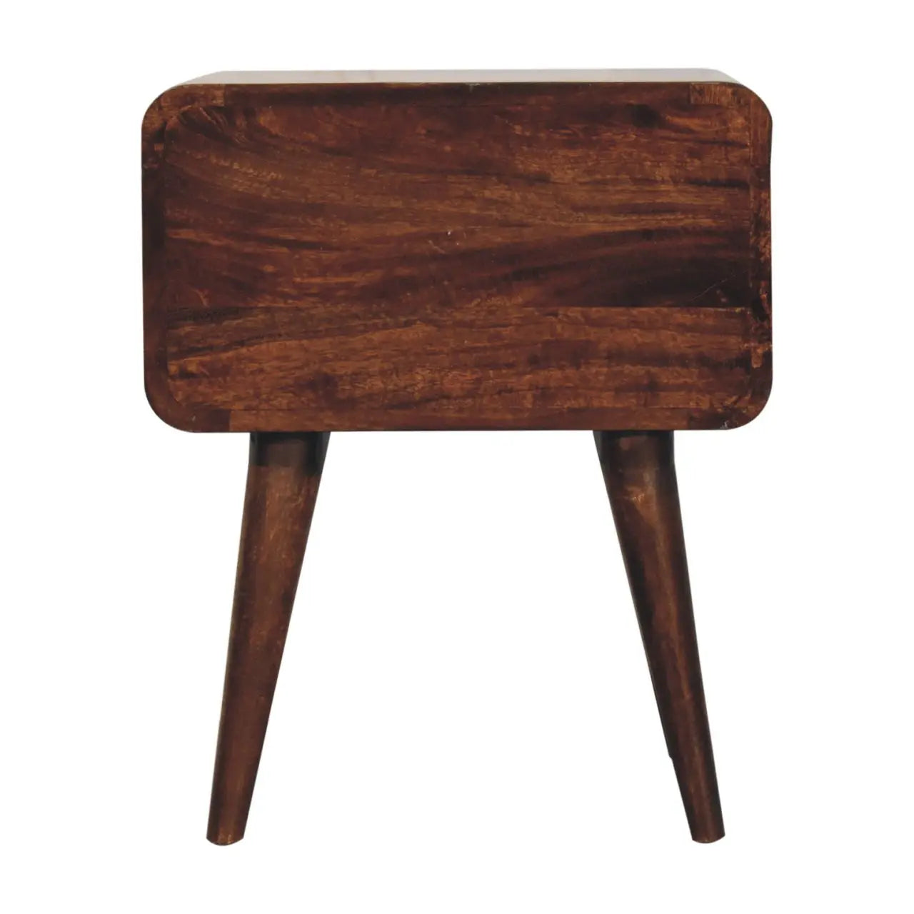 Curved California Walnut Bedside - Living with Luxury