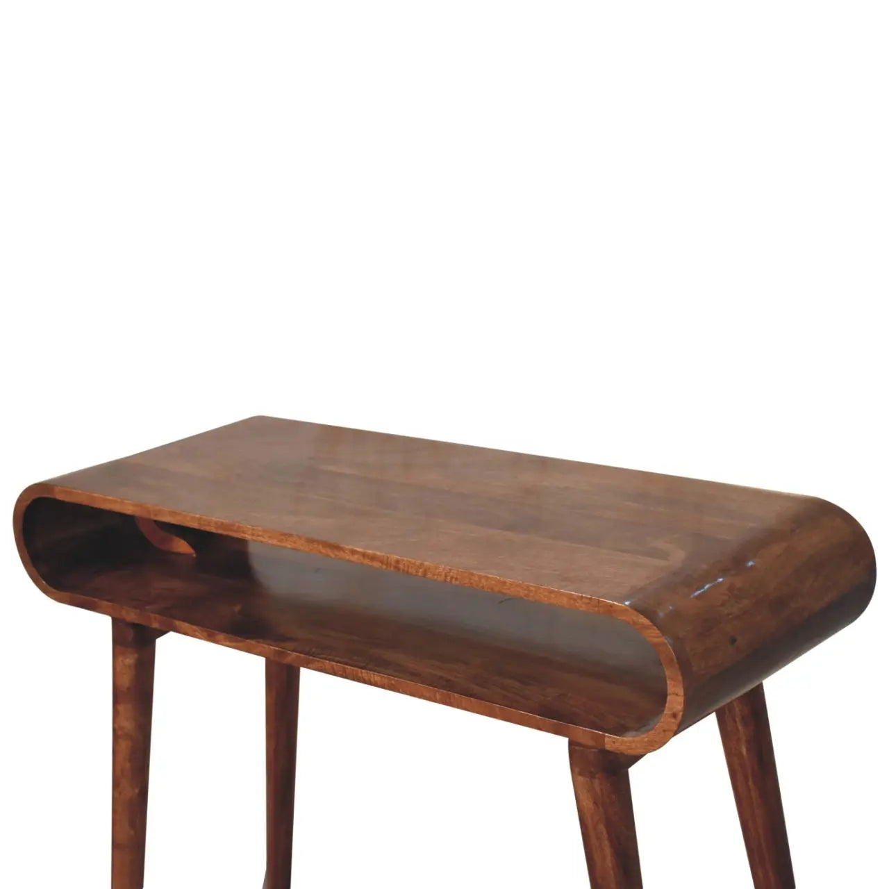 Amaya Honey Caramel Nordic Style Console Table - Living with Luxury