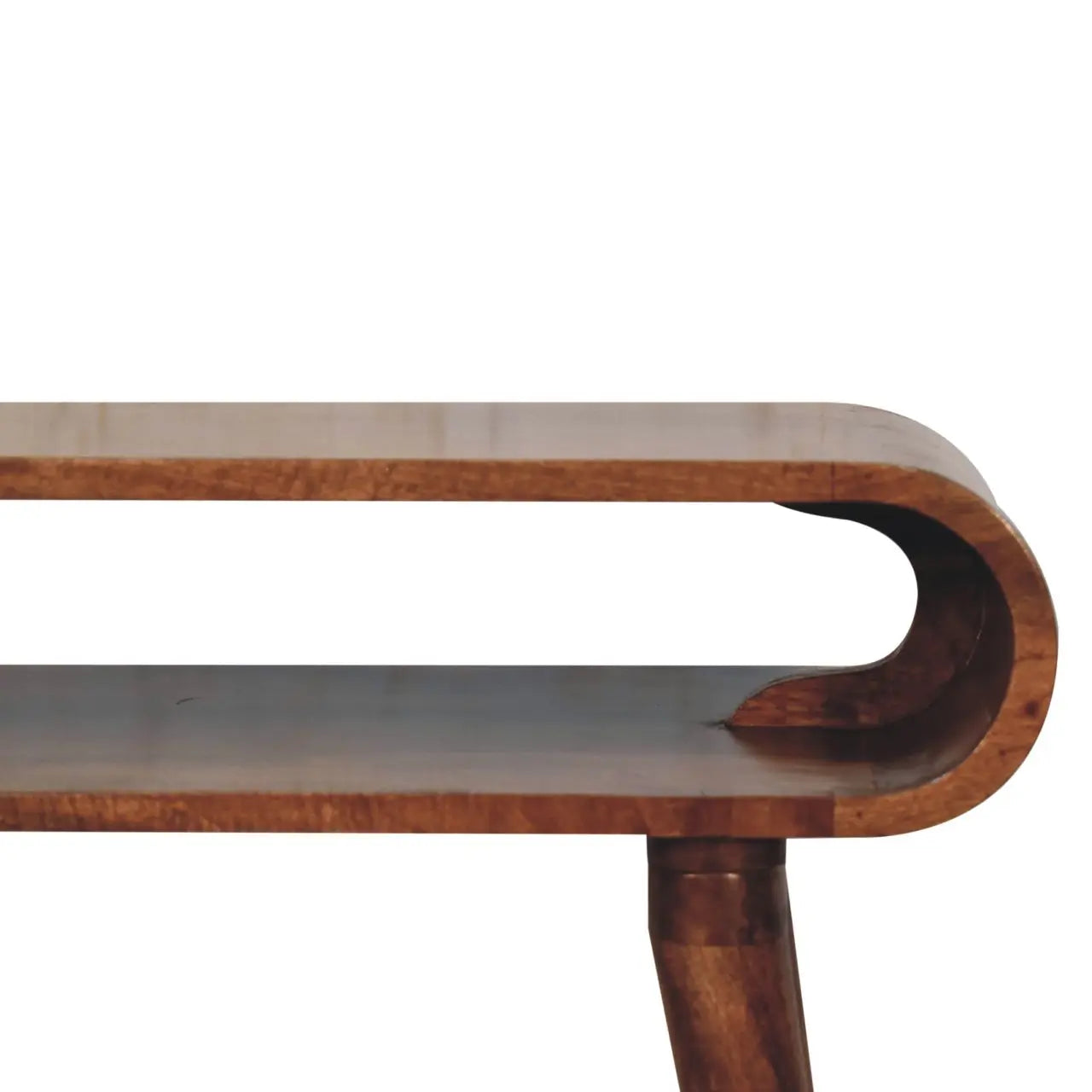 Amaya Honey Caramel Nordic Style Console Table - Living with Luxury