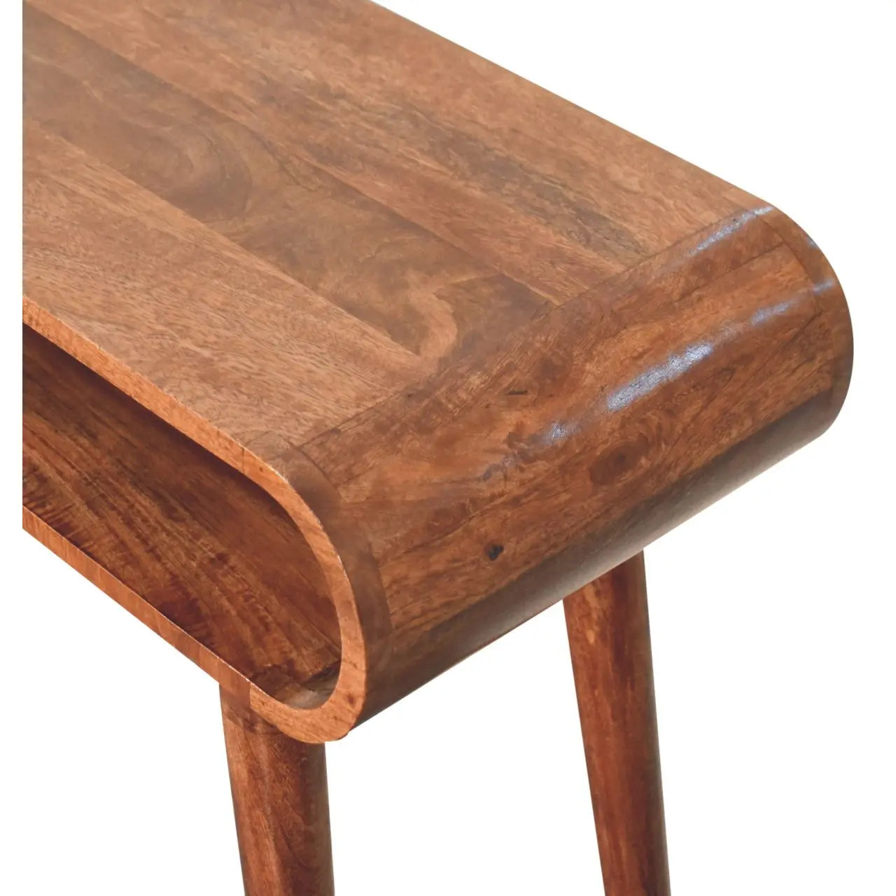 Amaya Honey Caramel Nordic Style Console Table - Living with Luxury
