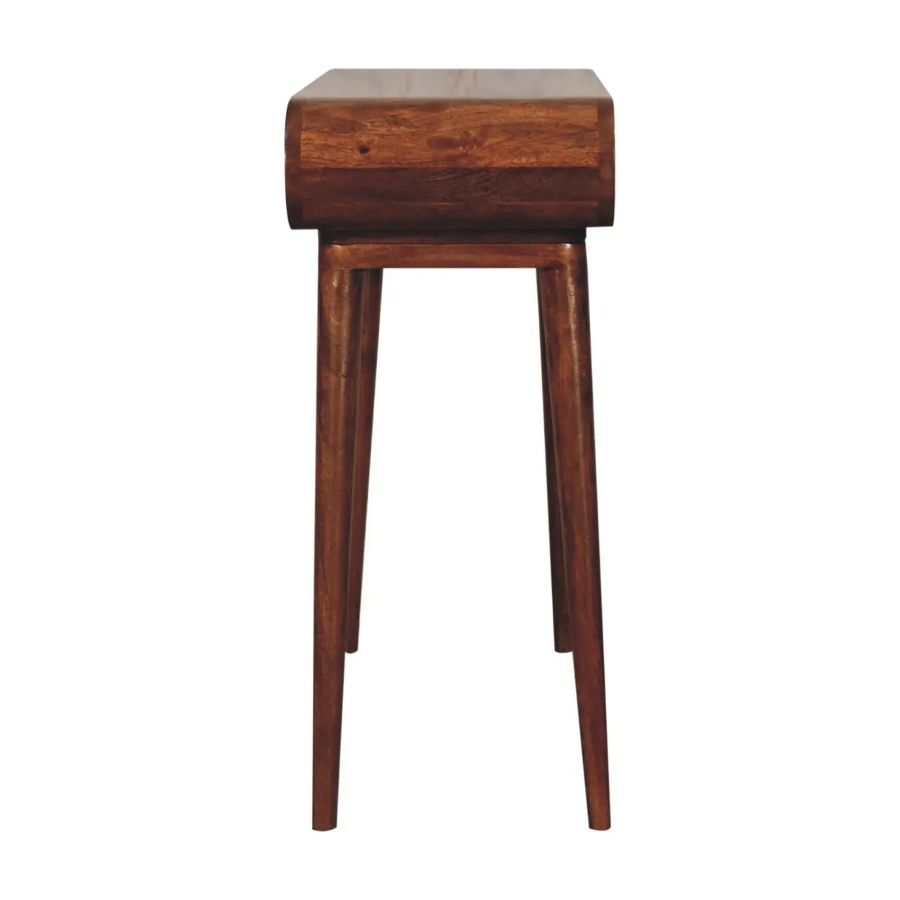 Amaya Honey Caramel Nordic Style Console Table - Living with Luxury