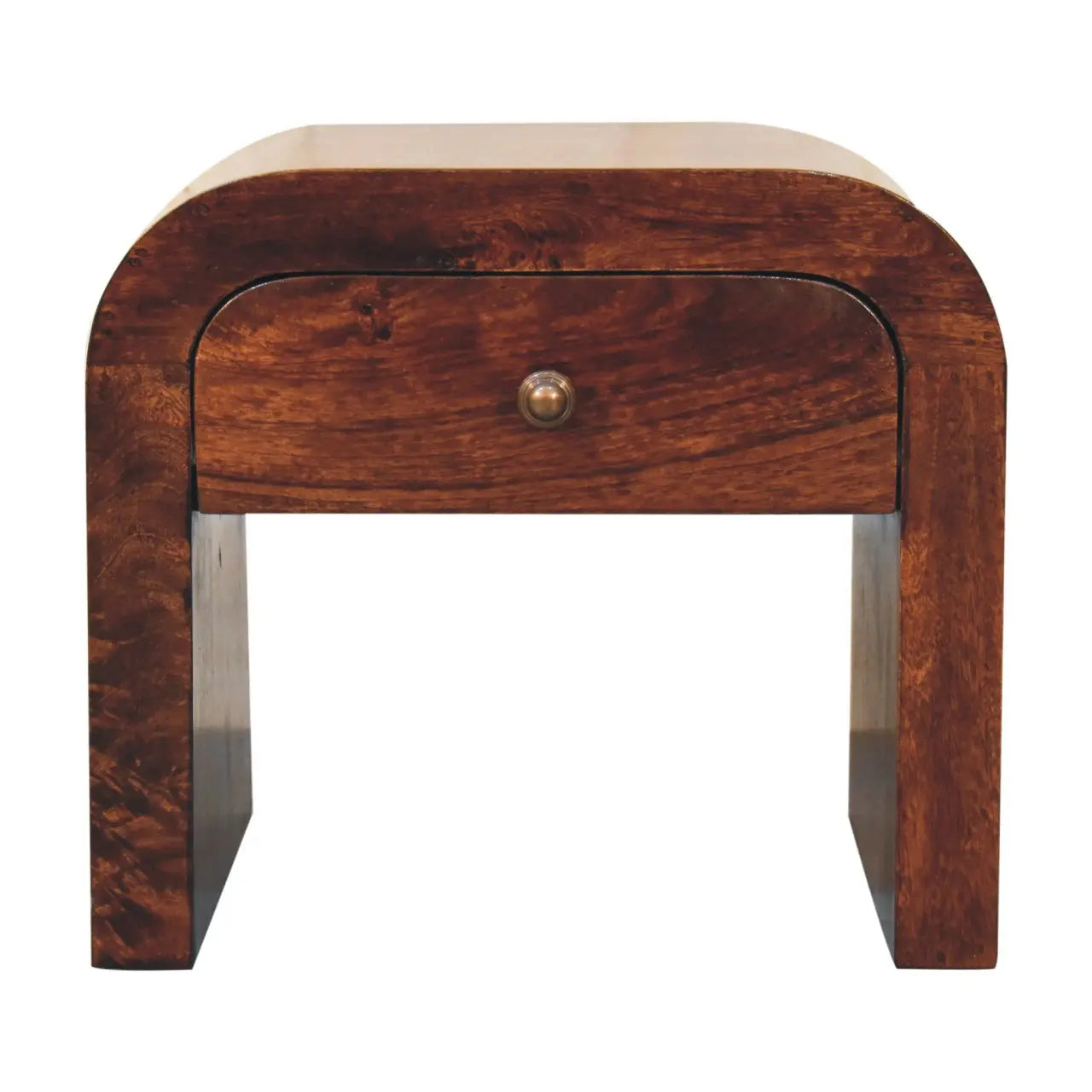 California Walnut Disc Bedside - Living with Luxury