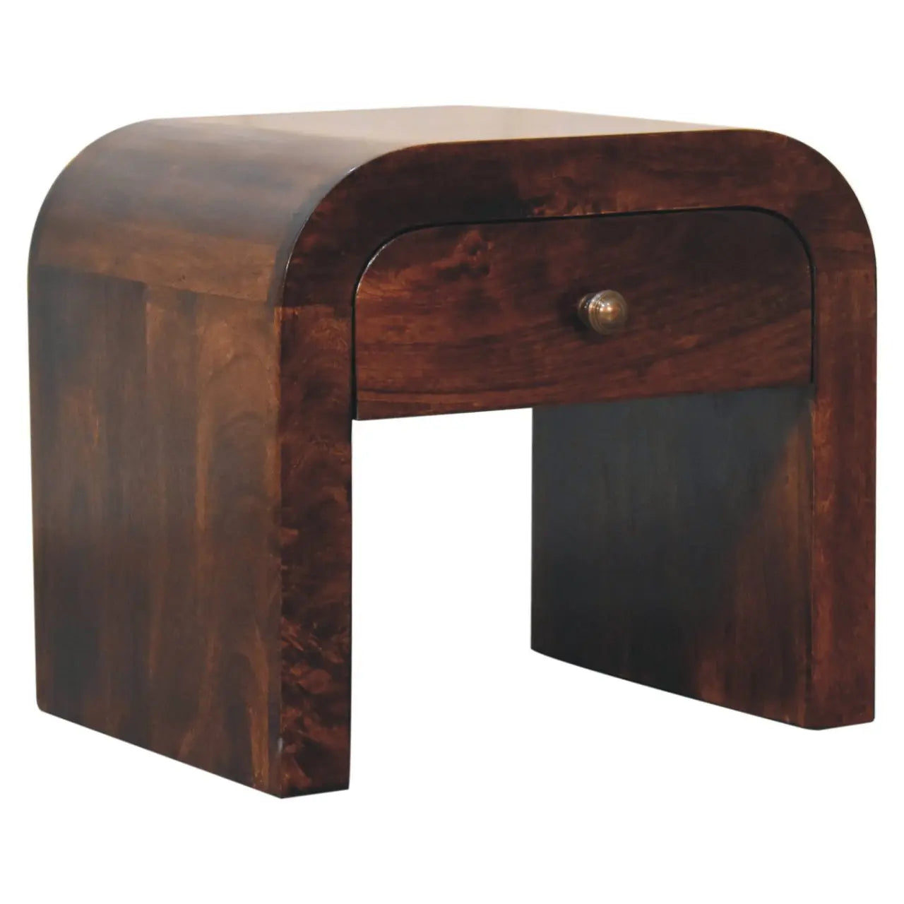 California Walnut Disc Bedside - Living with Luxury